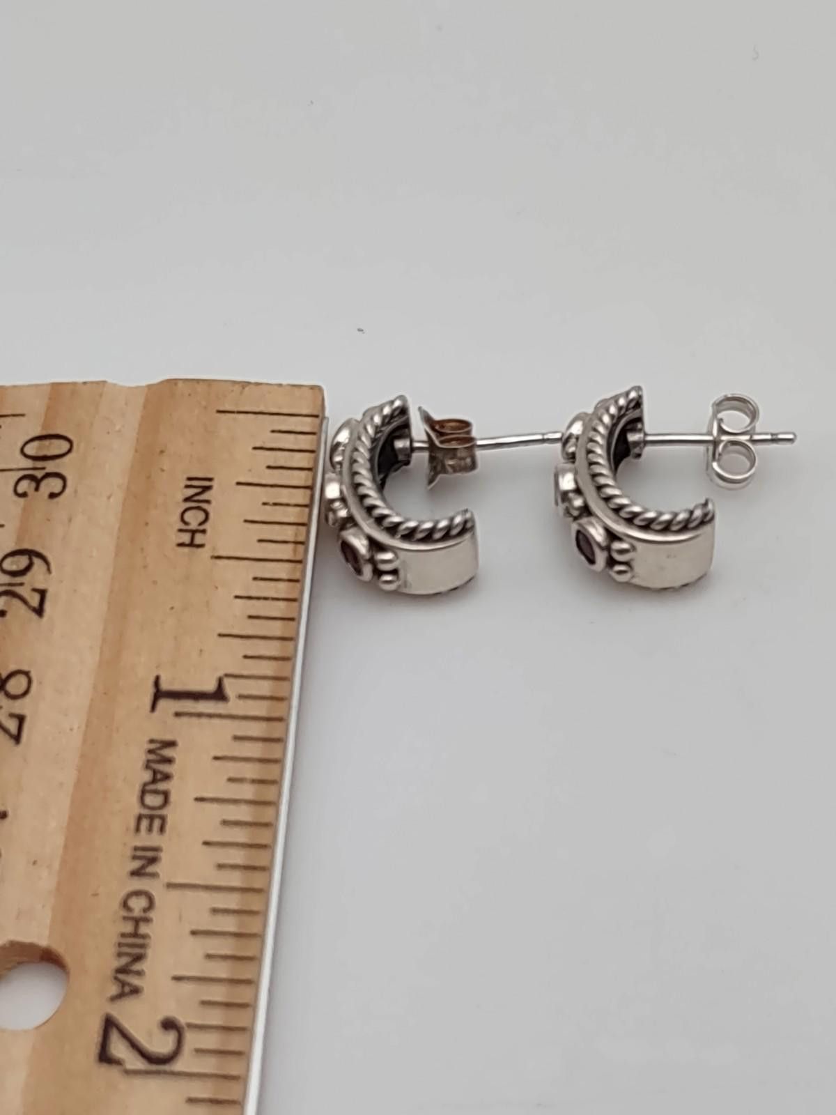 The Unbranded Brand Vintage 925 Sterling Ring & Earrings Set Size 7 Size ONE SIZE - 4 Thumbnail