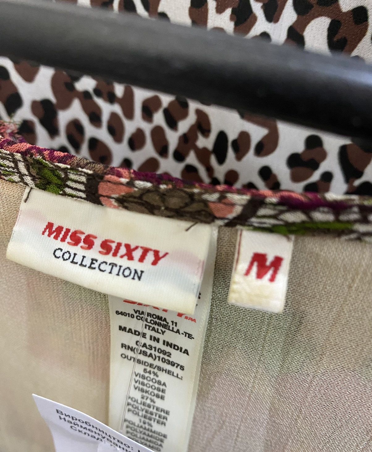 Designer × Hysteric Glamour Miss Sixty Collection Patchwork Women's Dress Cowboy Summer Size M / US 6-8 / IT 42-44 - 9 Thumbnail
