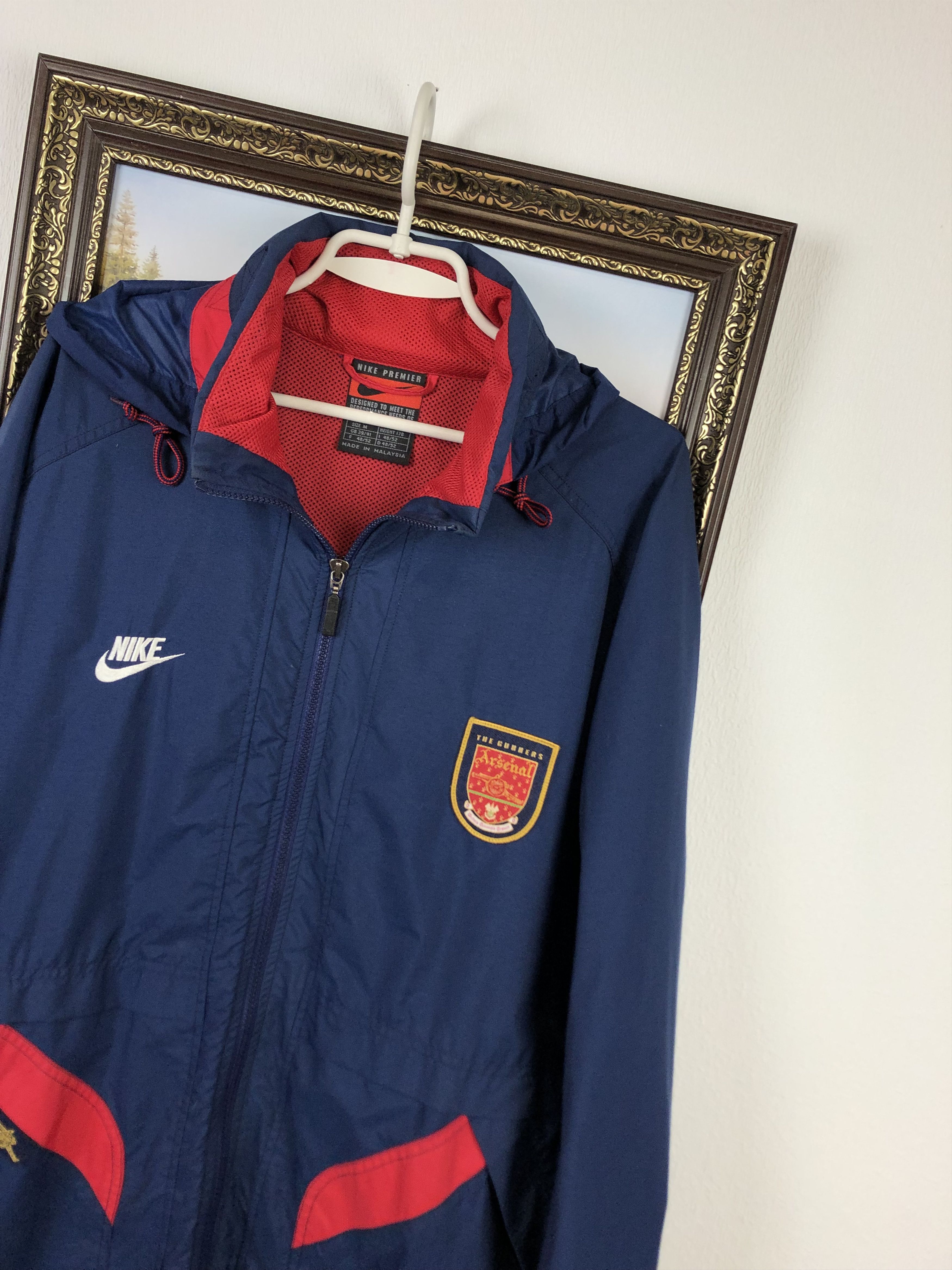 Nike Vintage Arsenal Football Jacket Gunners Rare Windbreaker Size US M / EU 48-50 / 2 - 4 Thumbnail