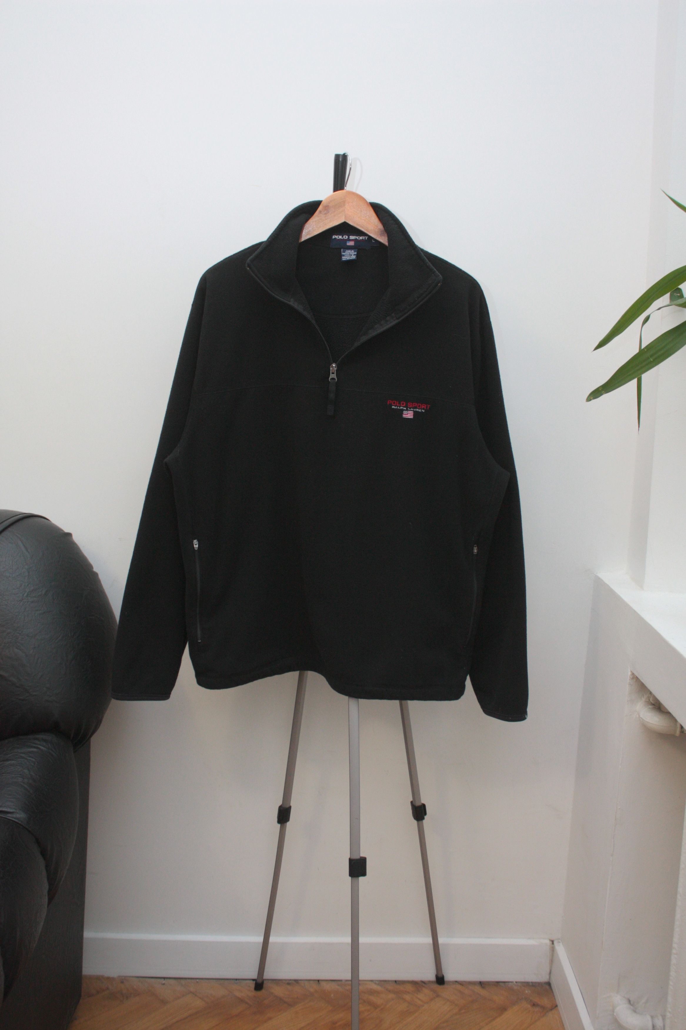 Polo Ralph Lauren Polo Sport Ralph Lauren Vintage Black Fleece Pullover Large Size US L / EU 52-54 / 3 - 2 Thumbnail