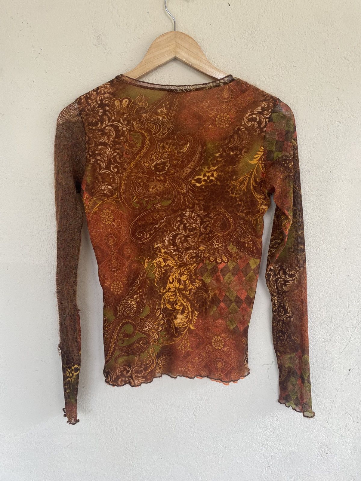 Elena Dawson Elena D. Hybrid Mesh Long Sleeves Size S / US 4 / IT 40 - 4 Thumbnail