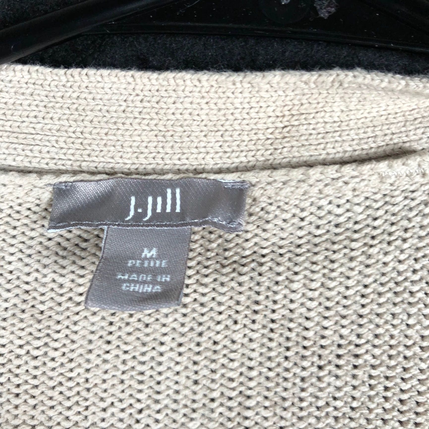 J. Jill J Jill Womens Cardigan Brown V-Neck Button Front Petite Long Sleeve Size M / US 6-8 / IT 42-44 - 6 Thumbnail