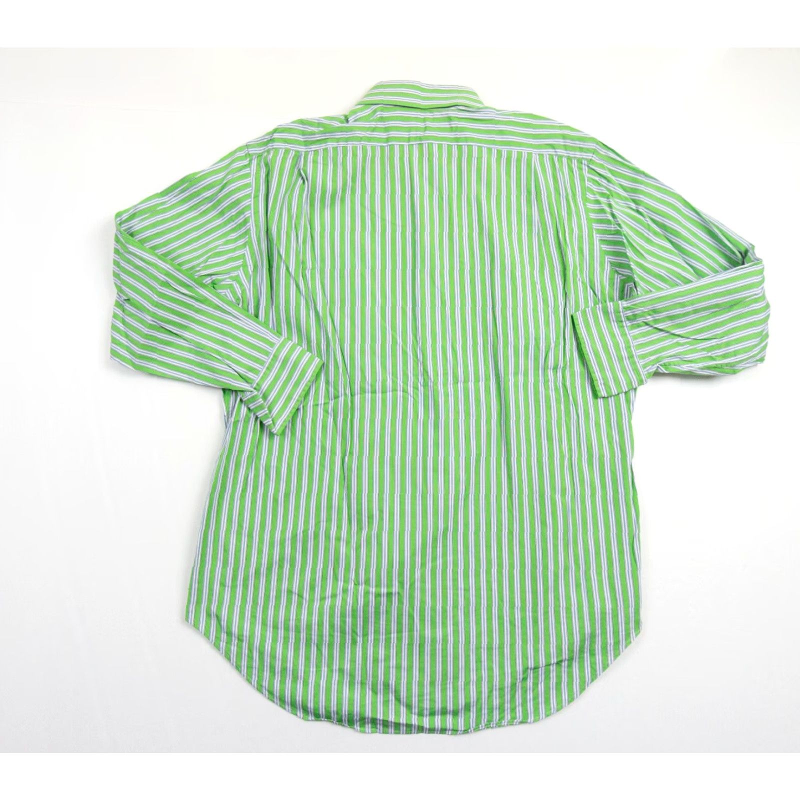 Polo Ralph Lauren VINTAGE Polo Ralph Lauren Button-Up Shirt Mens 16.5 32/33 Green Striped Regent Classic Preppy Size US L / EU 52-54 / 3 - 5 Thumbnail