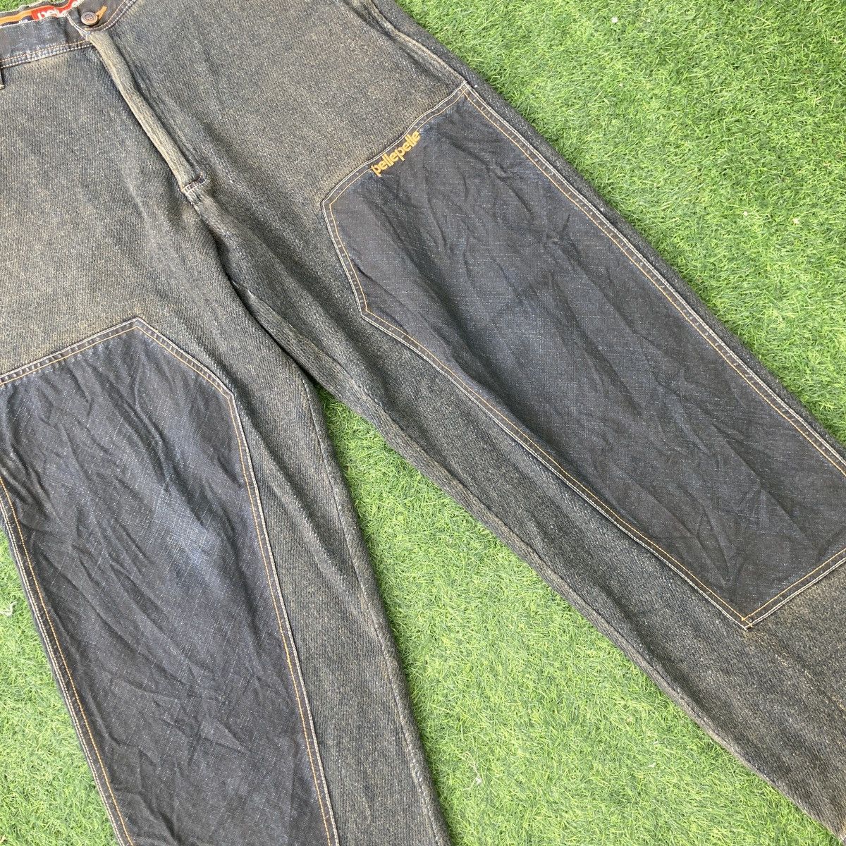 Pelle Pelle PELLE PELLE DOUBLE KNEES DENIM Size US 35 - 4 Thumbnail