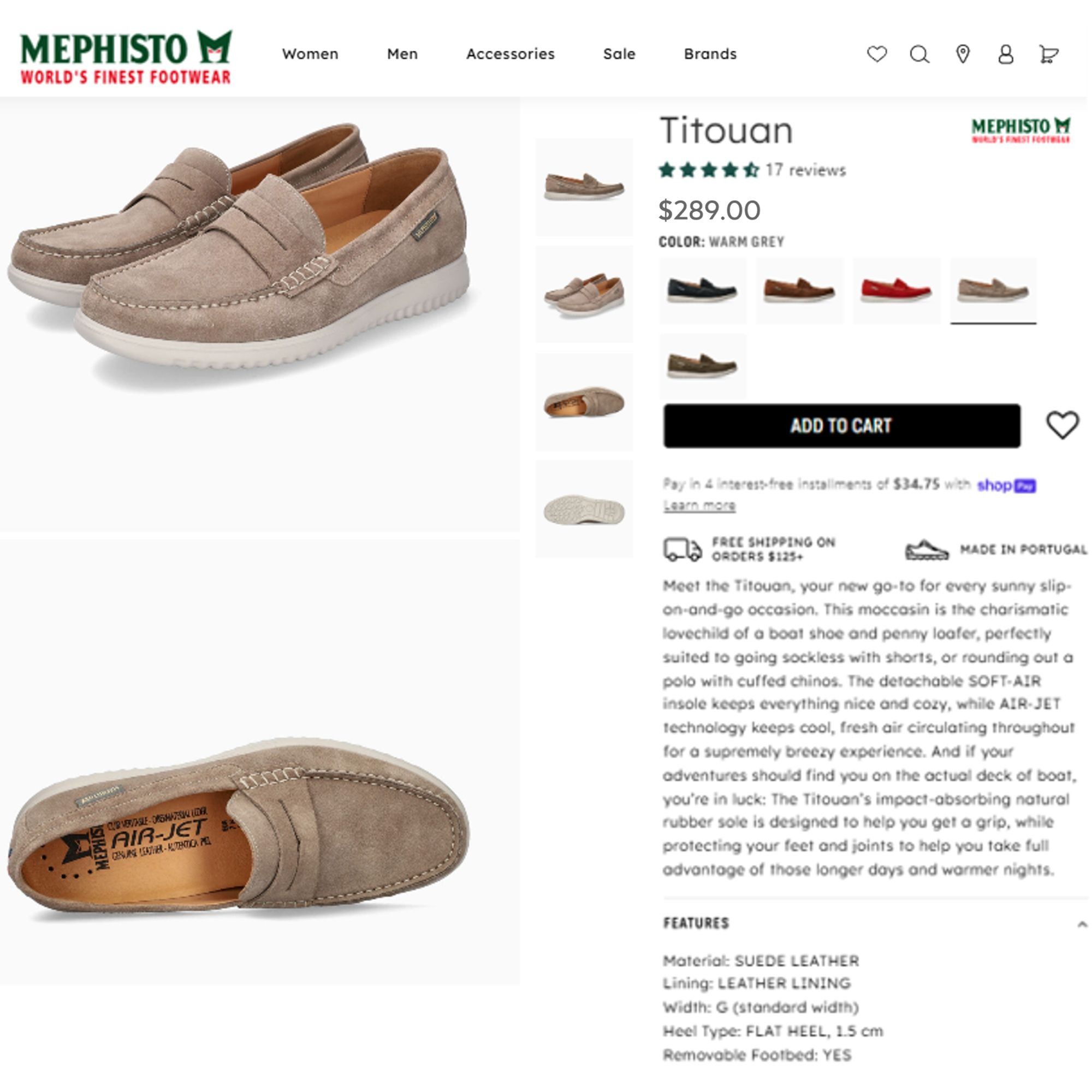 Mephisto Worn once? Mephisto AirJet Men 10.5 Casual Shoes Suede Taupe Size US 10.5 / EU 43-44 - 7 Thumbnail