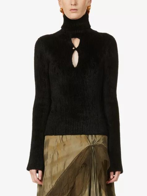 Moncler o1y1125 Turtleneck Sweater in Black Size M / US 6-8 / IT 42-44 - 2 Thumbnail