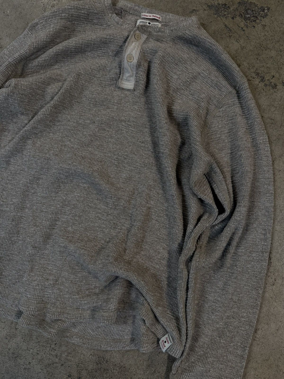 Vintage Vintage Trashed Long Sleeve Thermal Size US L / EU 52-54 / 3 - 2 Thumbnail