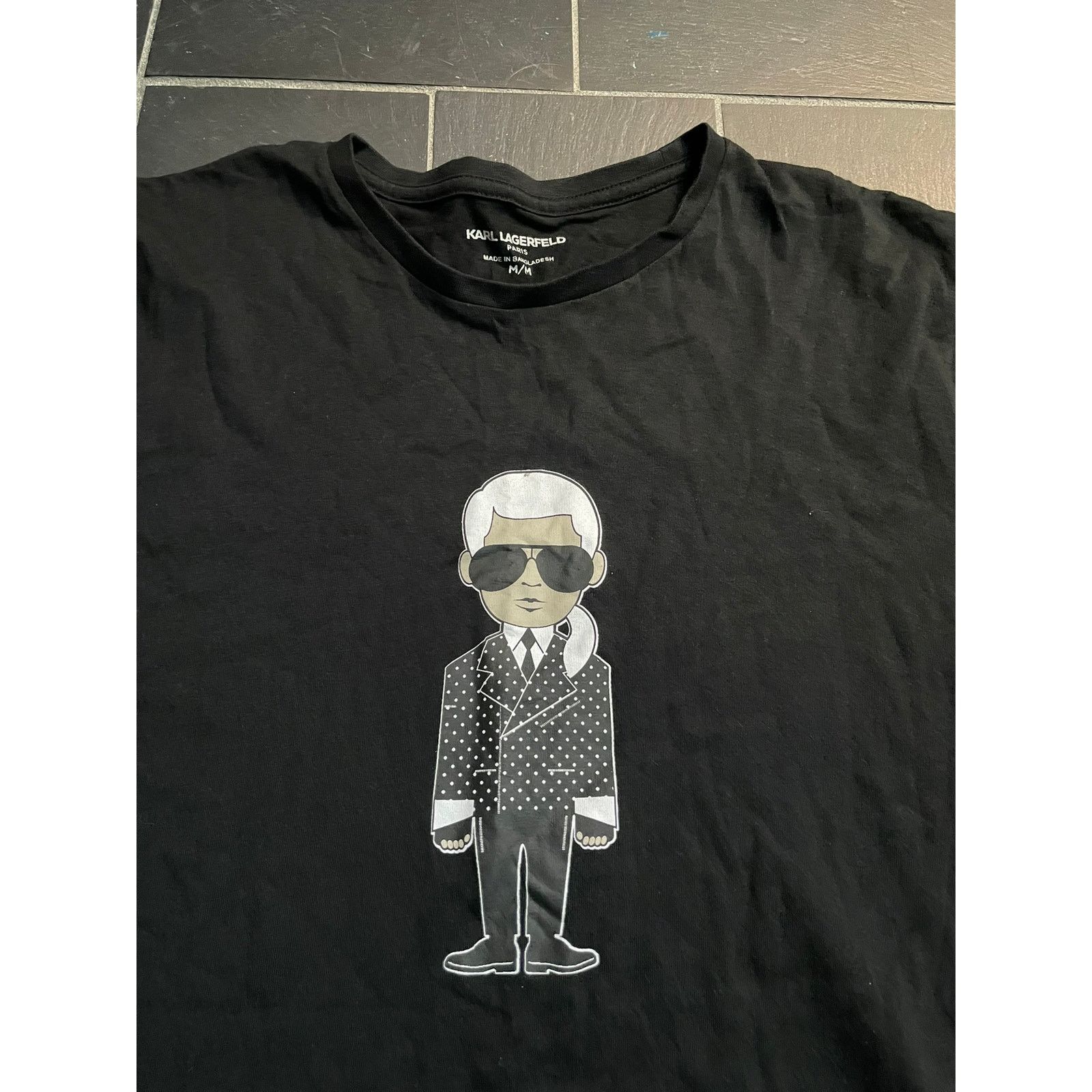 Karl Lagerfeld Karl Lagerfeld Logo Black Tshirt Medium Size US M / EU 48-50 / 2 - 2 Thumbnail