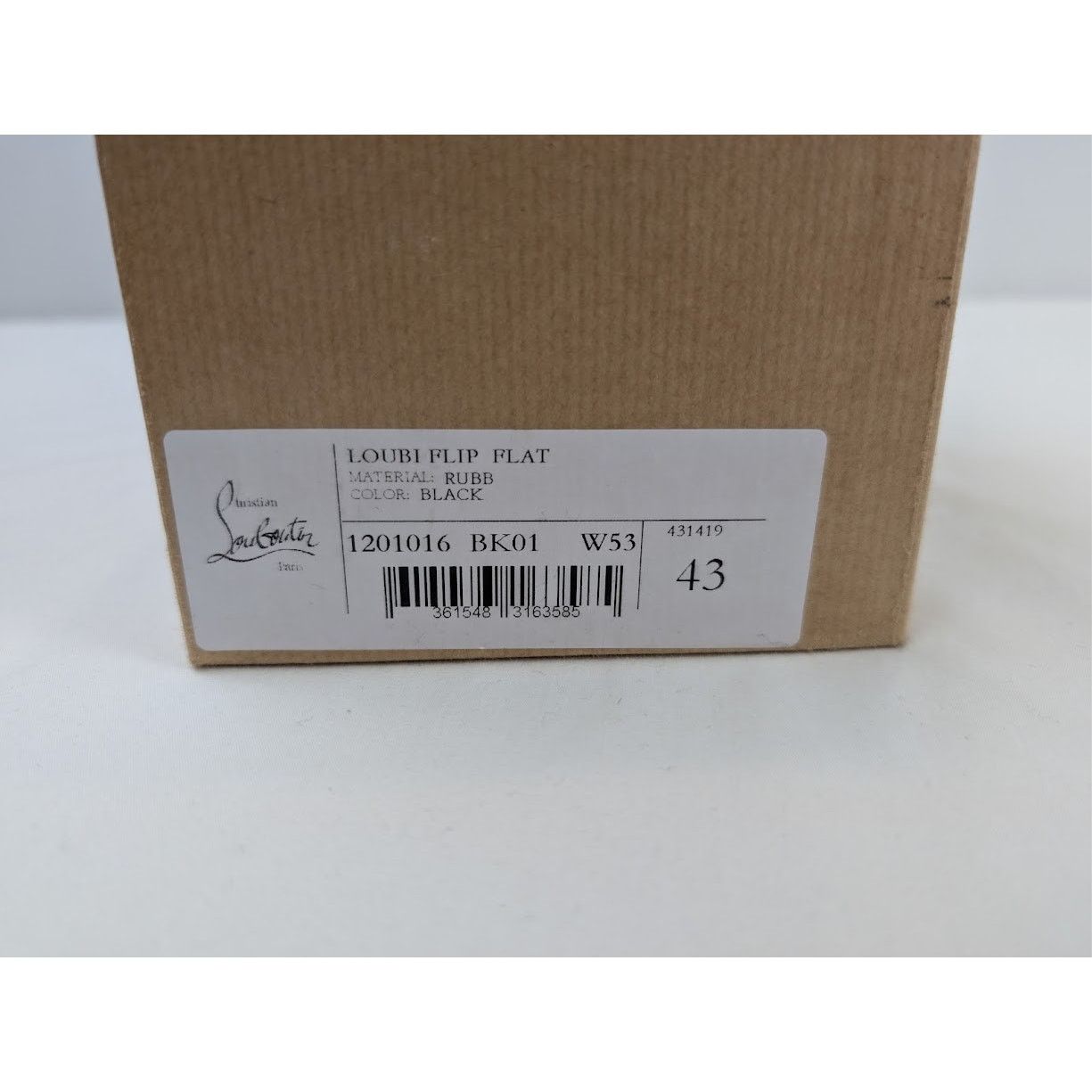 Christian Louboutin o1rshd1 Q:2 / Loubi Flip Flat in Black Size US 10 / EU 43 - 19 Thumbnail