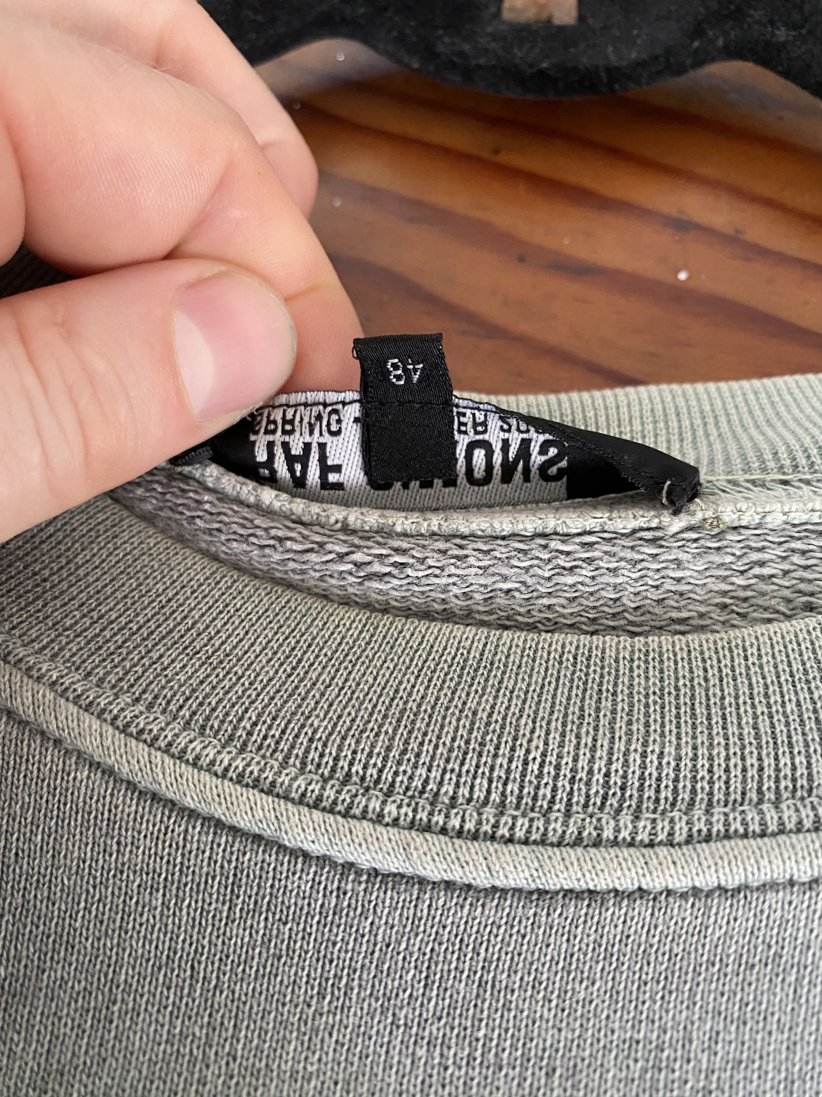 Raf Simons Blue grey, ‘Unbroken’ sweatshirt from spring summer 2004 Size US S / EU 44-46 / 1 - 9 Thumbnail