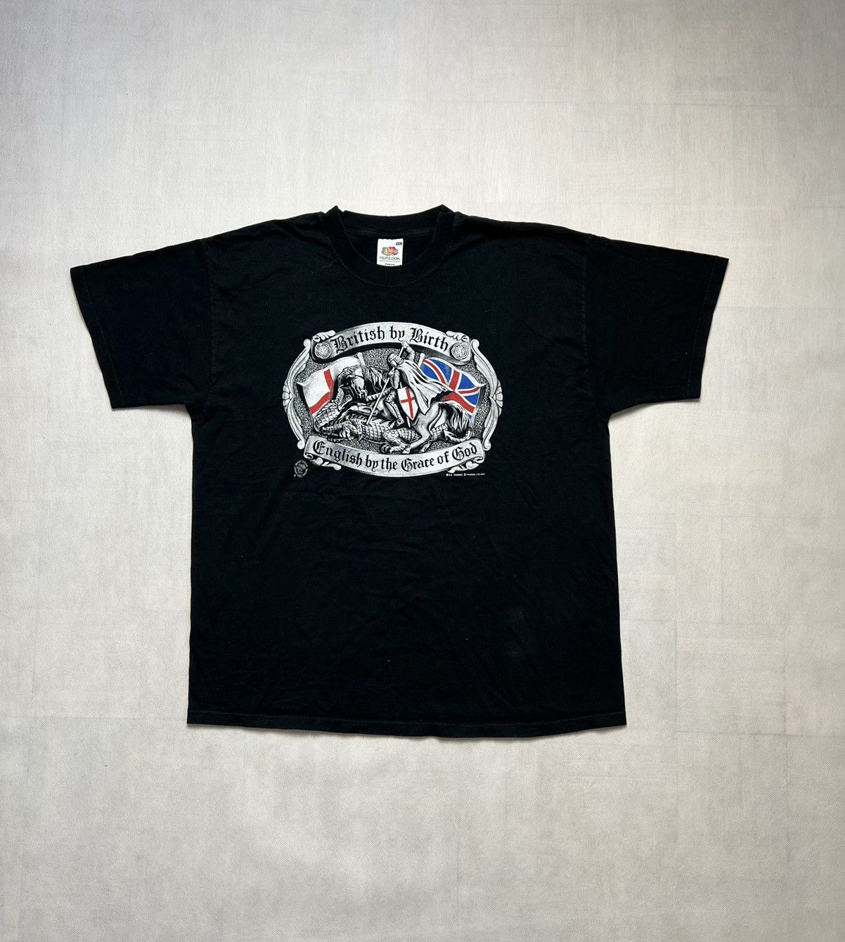 Vintage Tshirt British By English By The Grace Of Good 1991s Vintage Size US XXL / EU 58 / 5 - 2 Thumbnail