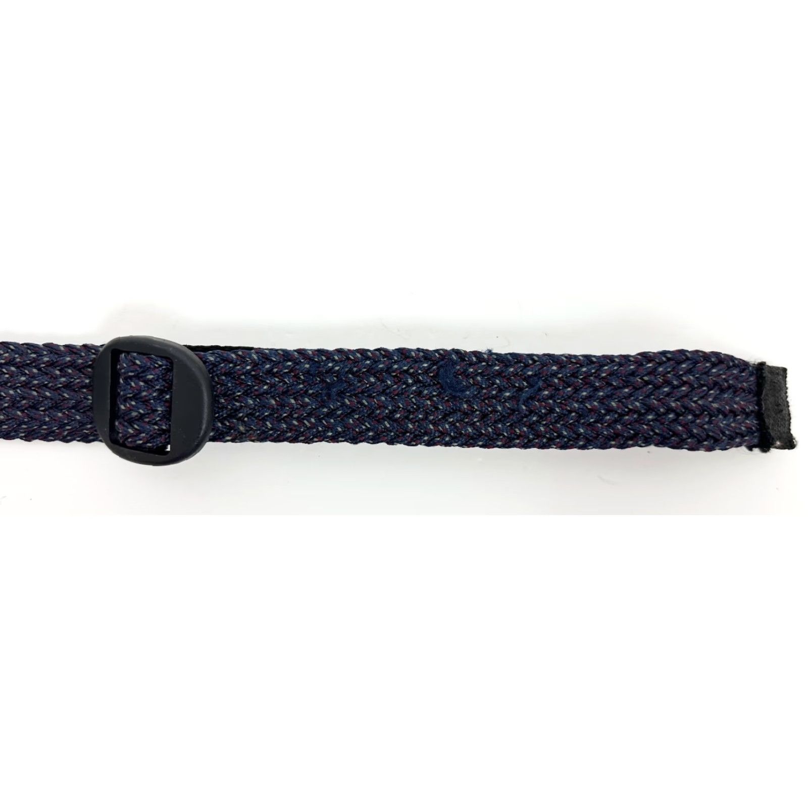 Vintage Hiking Belt Mens 38 Braided Nylon Web Belt Navy Blue Plastic Buckle Outdoors Belt Size 38 - 4 Thumbnail
