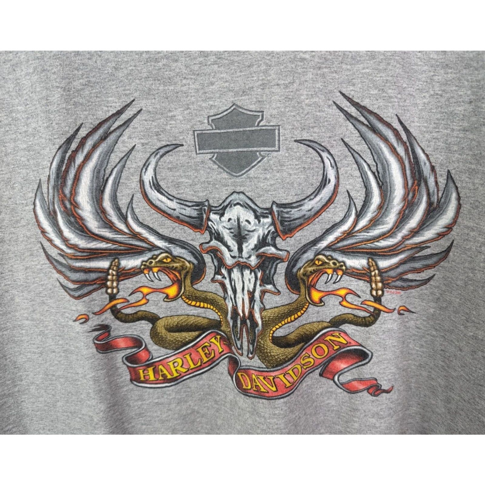 Harley Davidson Harley-Davidson Tank Top XL Gray Sleeveless Crew Neck Mens Biker Skull Logo 2006 Vintage: No Size US XL / EU 56 / 4 - 2 Thumbnail
