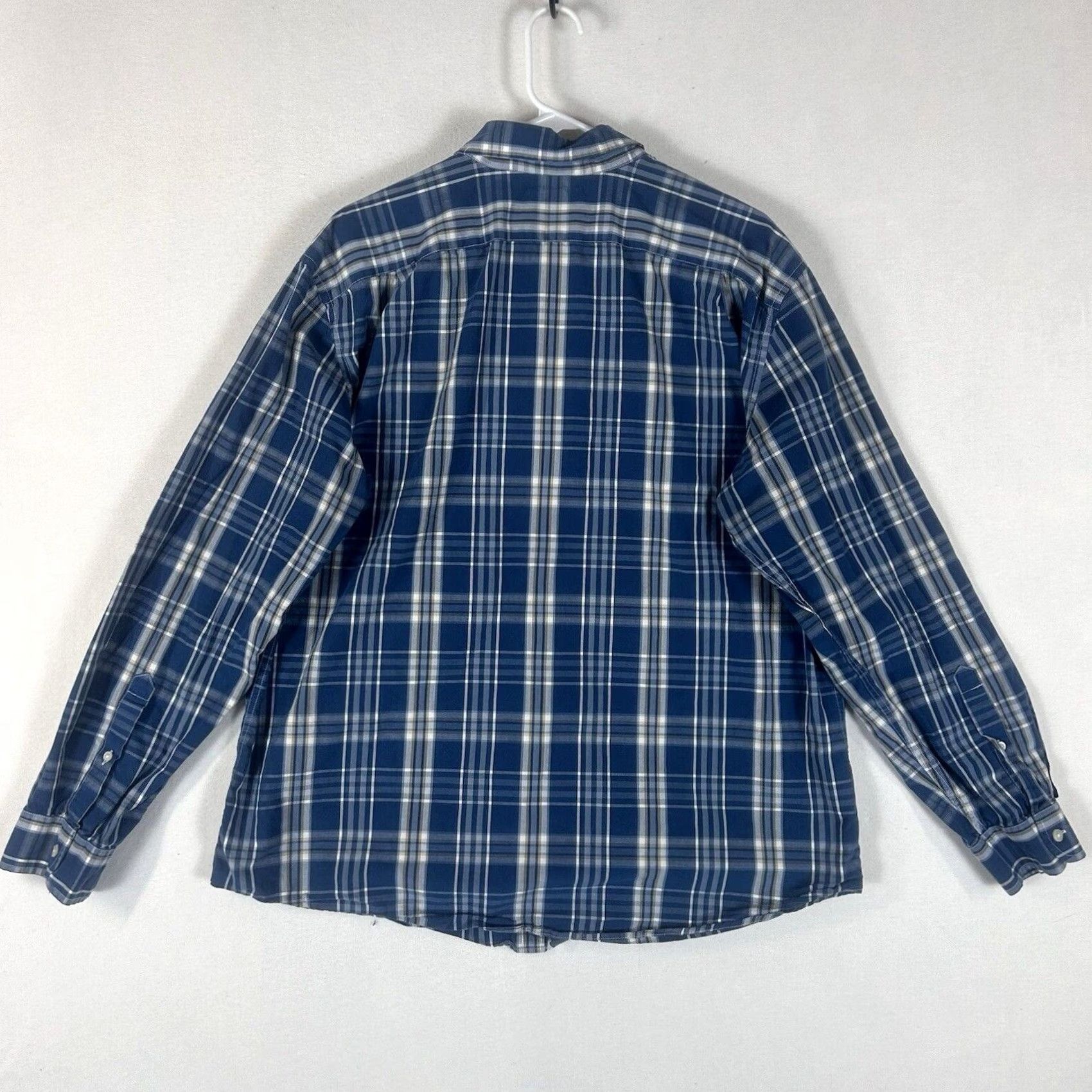 Eddie Bauer Eddie Bauer Button-Up Shirt Mens XL Blue Plaid Classic Fit Casual Size US XL / EU 56 / 4 - 6 Thumbnail