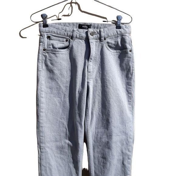 A.P.C. A.P.C. Jean Droit Mid Rise Straight Leg 5 Pocket Jeans Gray Size 26" / US 2 / IT 38 - 5 Thumbnail