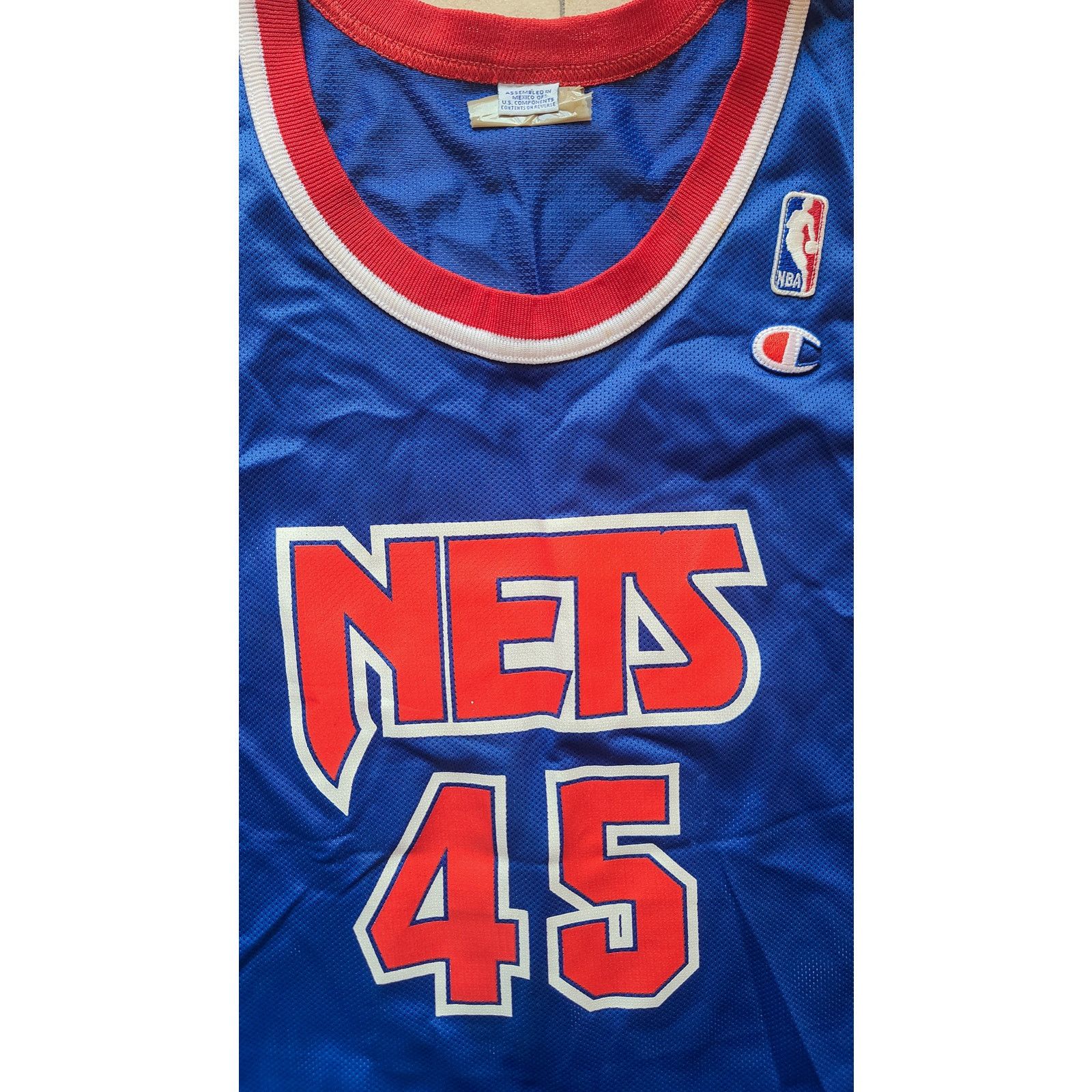 Champion × NBA SIGNED BRADLEY #45 New Jersey Nets 90s CHAMPION 44 NBA vtg Size US L / EU 52-54 / 3 - 7 Thumbnail