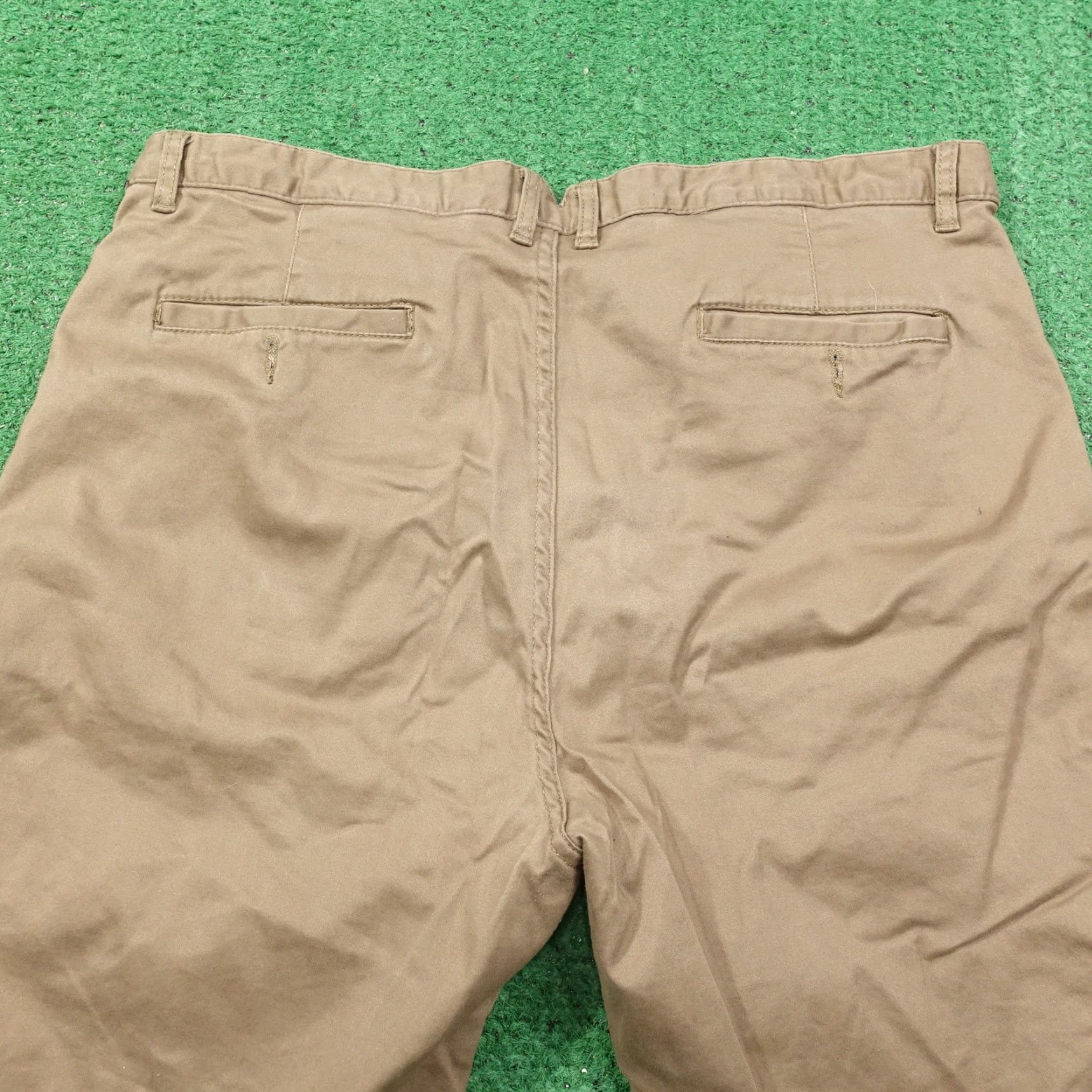 Vintage JACHS Chino Shorts Beige Flat Front Mens Size 36 Size US 36 / EU 52 - 4 Thumbnail