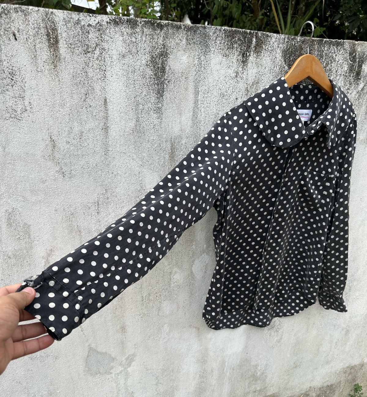 Comme des Garcons Comme des garcons girl black and white polka dot silk shirt Size S / US 4 / IT 40 - 4 Thumbnail