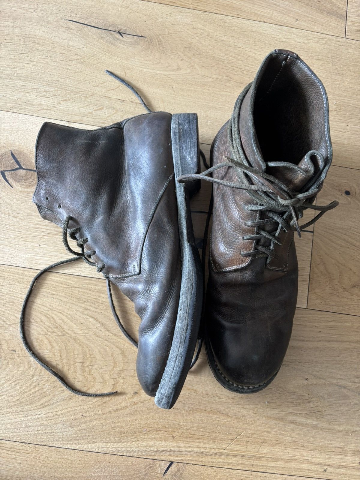 Guidi GUIDI LACE UP LEATHER BOOTS Size US 11 / EU 44 - 1 Thumbnail