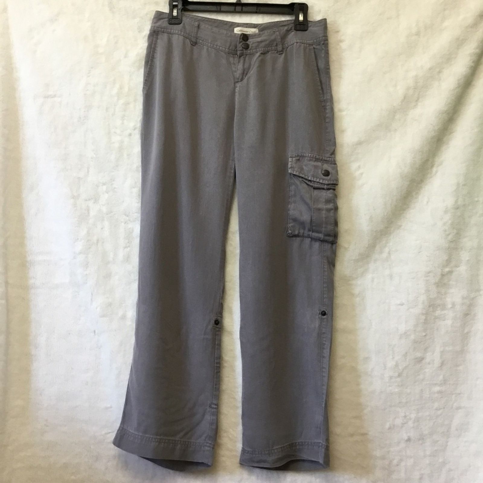 Coldwater Creek Coldwater Creek Gray with Bottom Button Up Pants Size 30" / US 8 / IT 44 - 1 Thumbnail