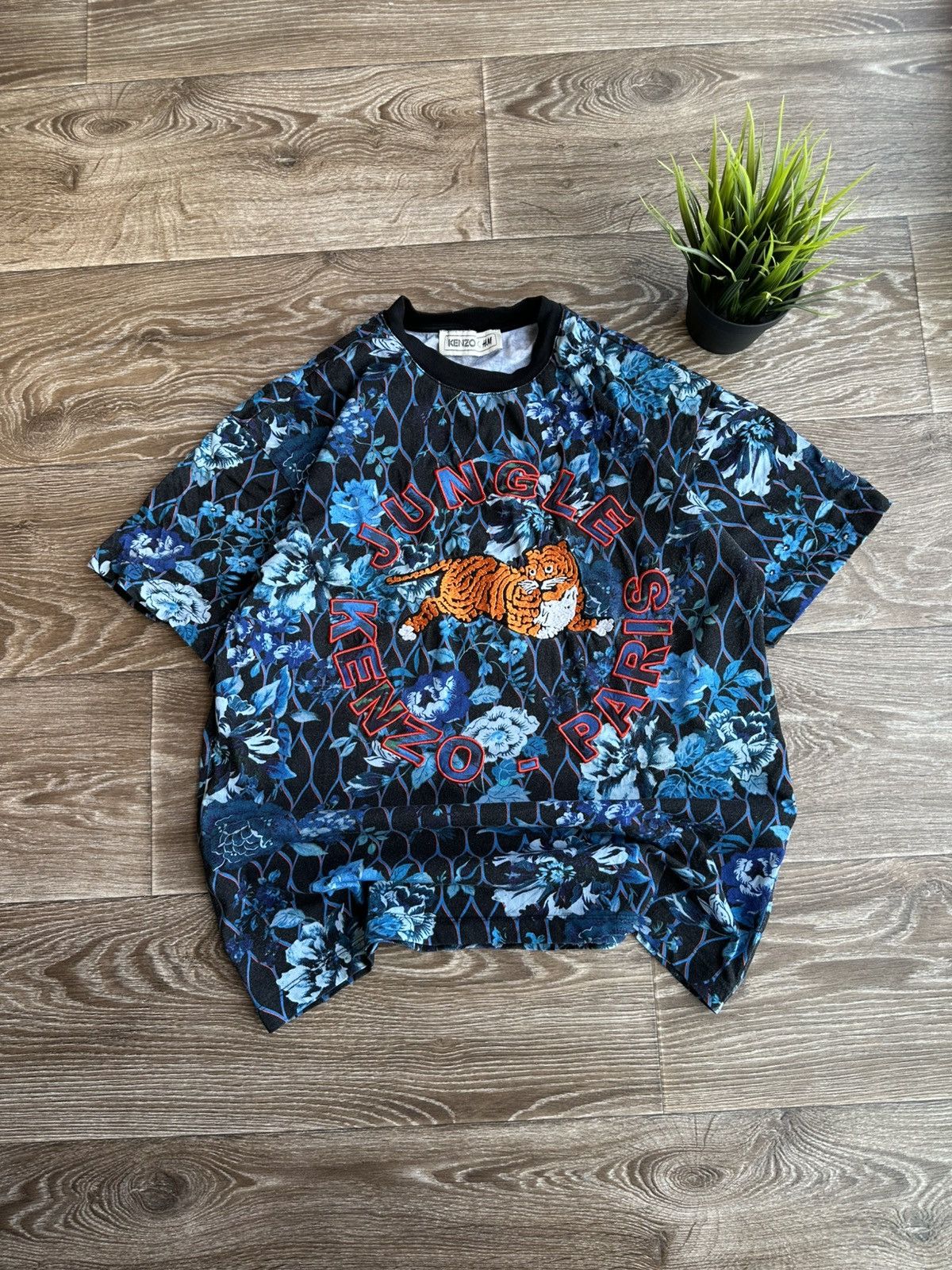 H&M × Kenzo 🔥 Kenzo x H&M Embroidered Tiger Kenzo Jungle Paris T-Shirt Size US M / EU 48-50 / 2 - 1 Thumbnail