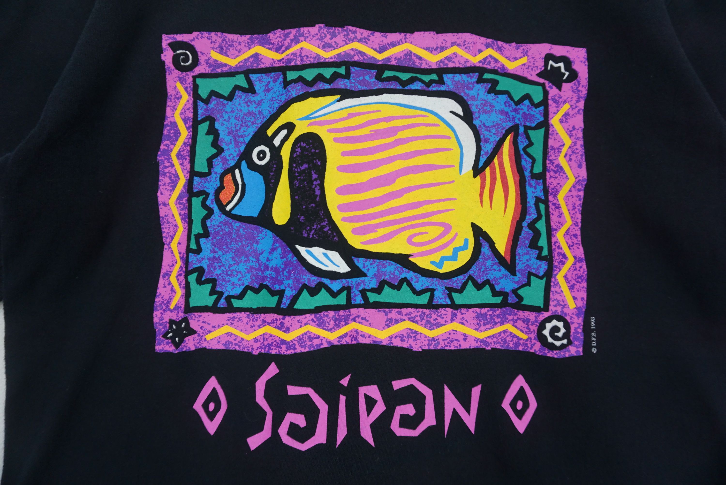 Vintage Saipan Belton Surf Hawaiian Aloha Surf Fish Tee Made in USA Size US M / EU 48-50 / 2 - 4 Thumbnail