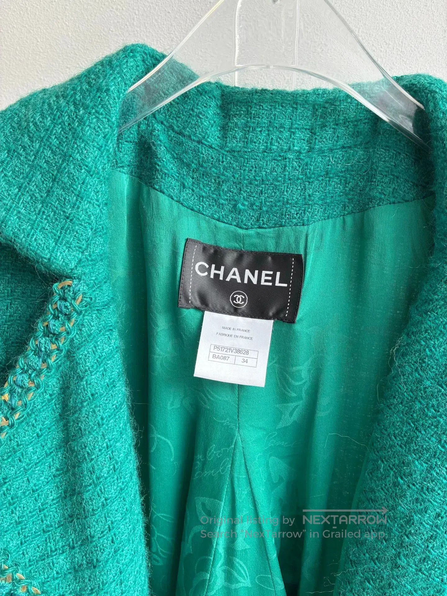 Chanel Chanel Green Chain Trim Short Jacket. Size XXS / US 00 / IT 34 - 4 Thumbnail