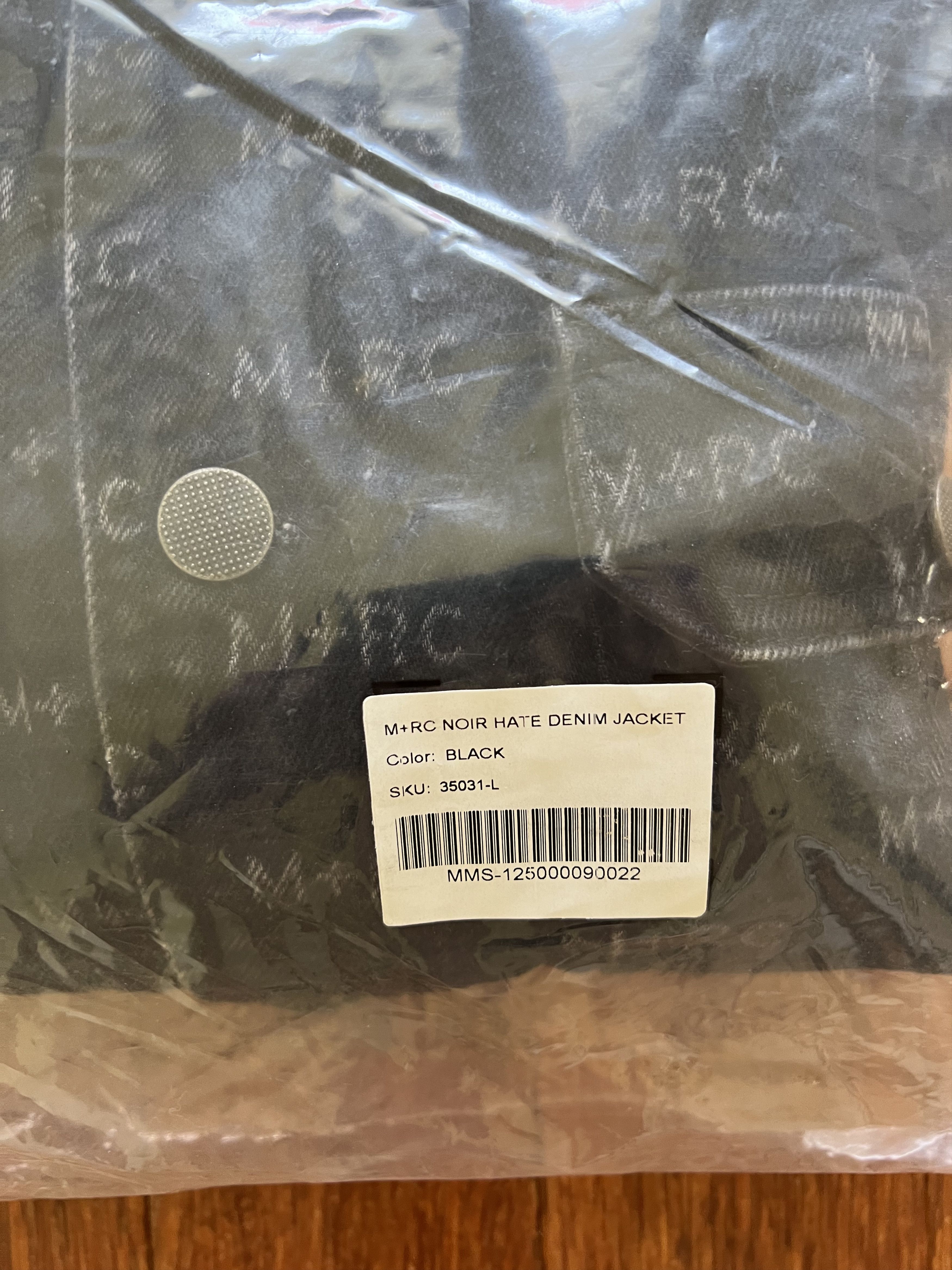 M+Rc Noir 💚 SS19 M+RC Noir Logo Denim Black Jacket Large NEW Size US L / EU 52-54 / 3 - 13 Thumbnail