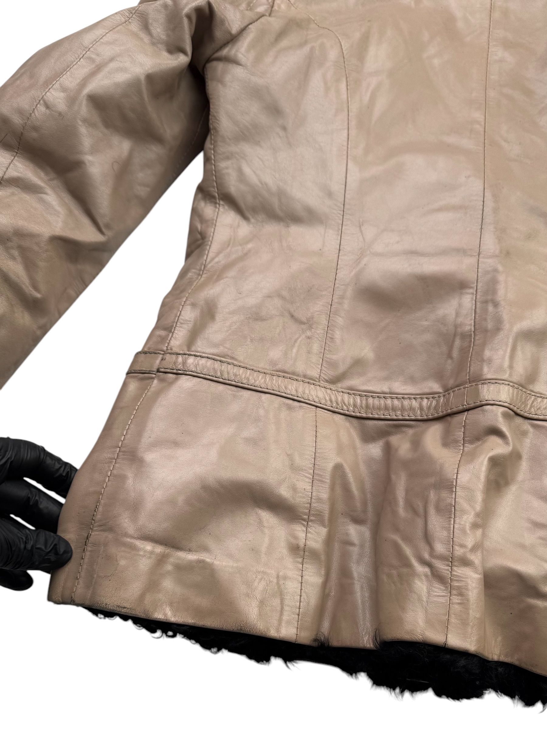 Japanese Brand Vintage Real Sheepskin Coat W120(V9) Size XS / US 0-2 / IT 36-38 - 13 Thumbnail
