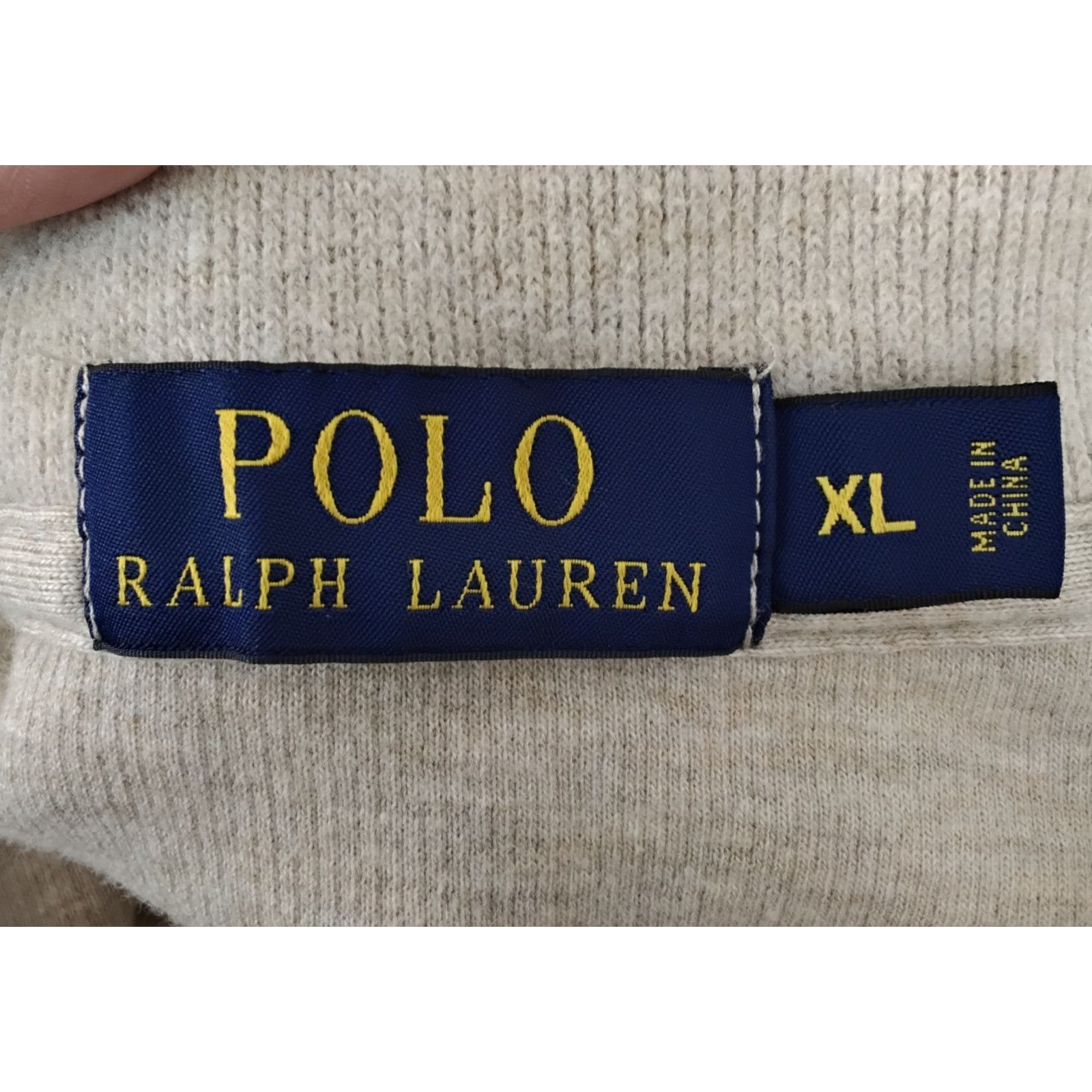 Polo Ralph Lauren Polo Ralph Lauren 1/4 Zip Sweater Men's XL Beige Vintage Size US XL / EU 56 / 4 - 5 Thumbnail