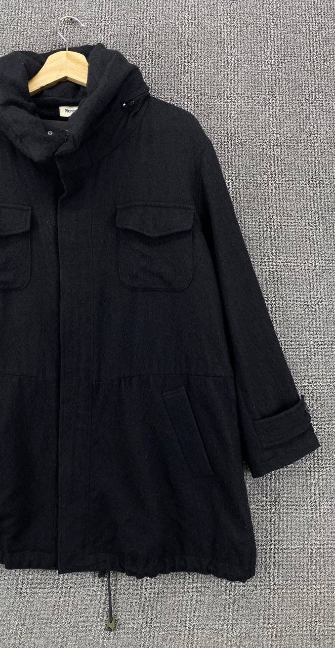 Issey Miyake Vintage Issey Miyake Plantation Black Wool Hodded Jacket Size M / US 6-8 / IT 42-44 - 3 Thumbnail