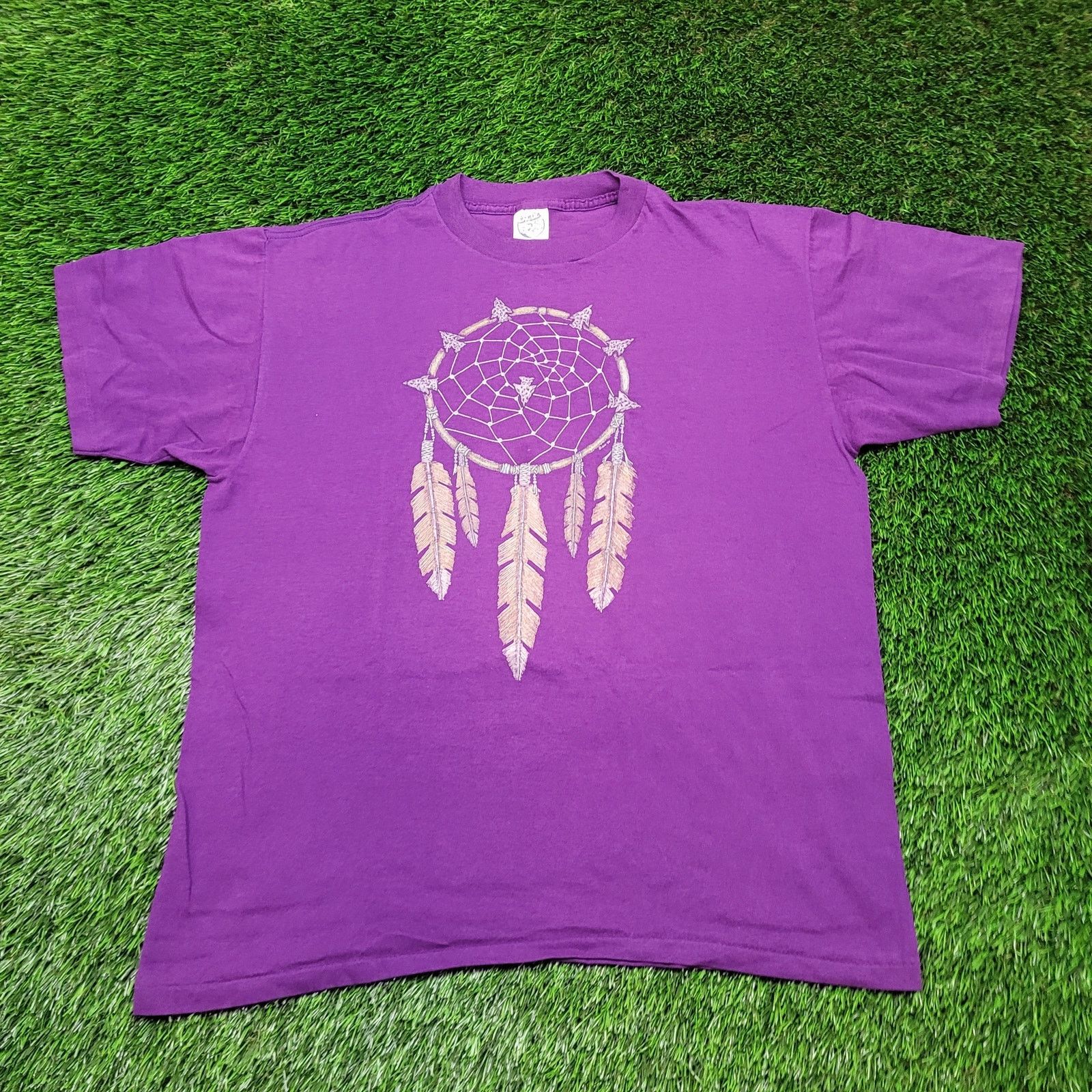 Vintage VTG 90s Dream Catcher T-Shirt Single Stitch Boxy Fit L USA Size US L / EU 52-54 / 3 - 1 Thumbnail