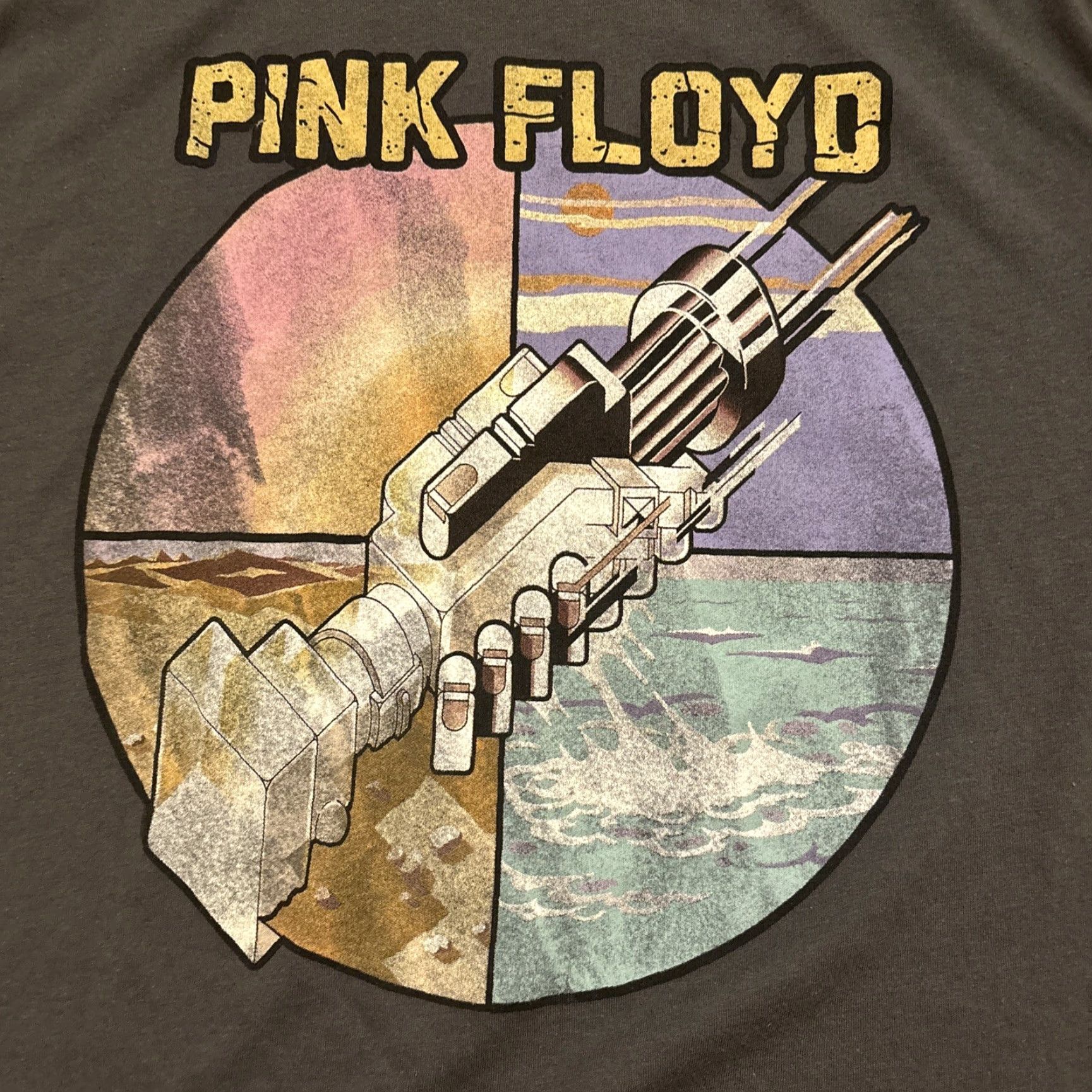 Vintage VINTAGE Pink Floyd Shirt M Gray Welcome To The Machine Music Rock Band Mens T-Shirt Size US M / EU 48-50 / 2 - 2 Thumbnail