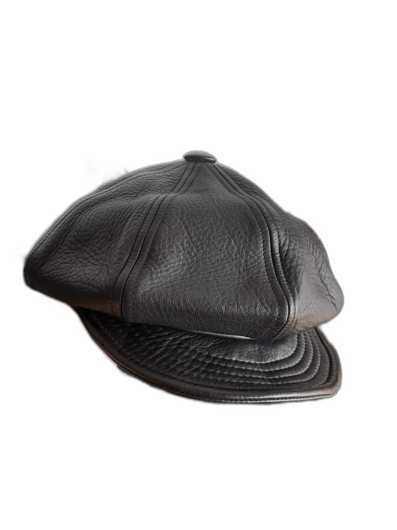 Vintage flat top newsboy cap in black Size ONE SIZE - 1 Thumbnail