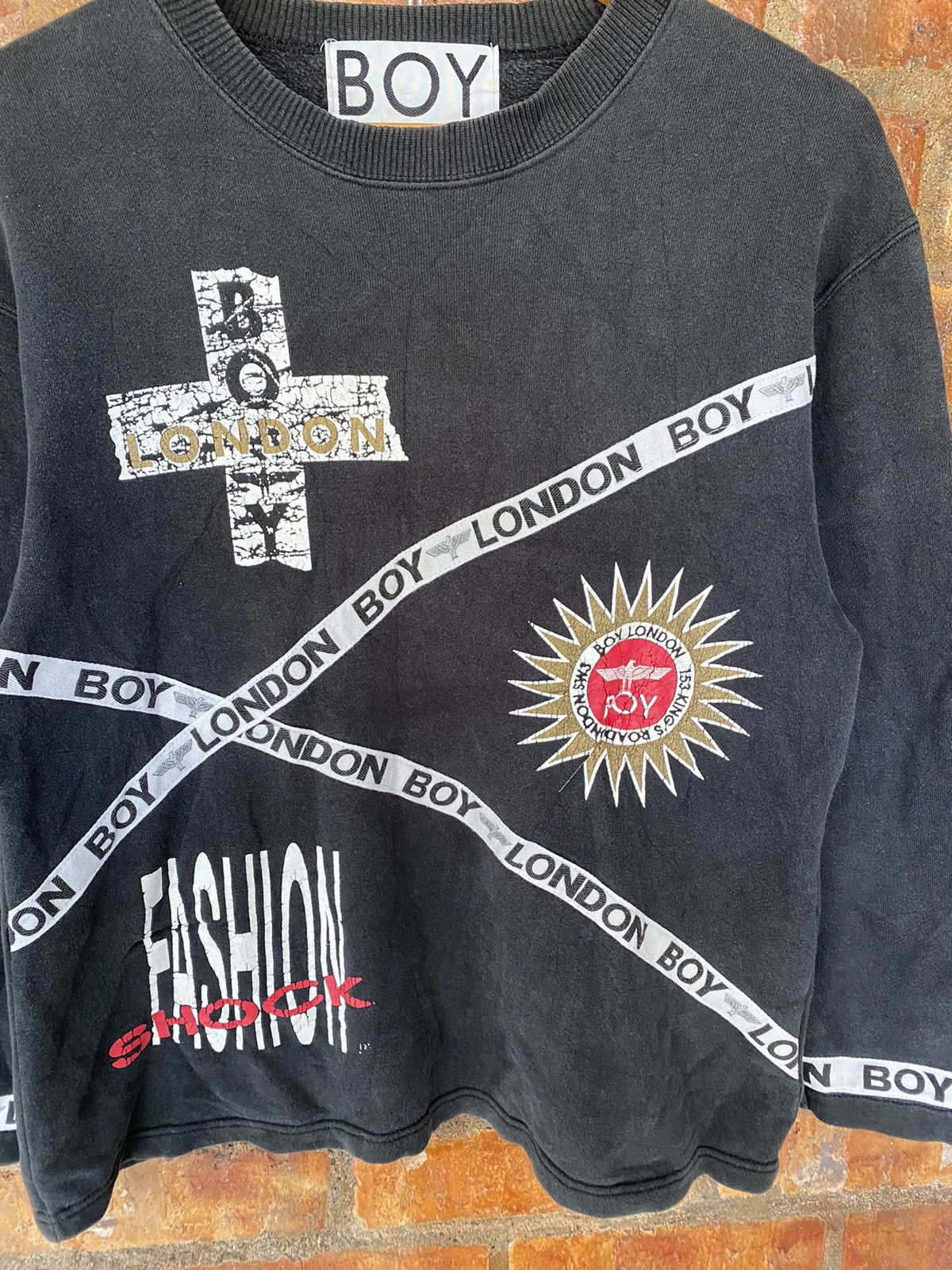 Boy London 1990s 🔥 Boy London Cross sweatshirt Made in Japan Size US S / EU 44-46 / 1 - 5 Thumbnail
