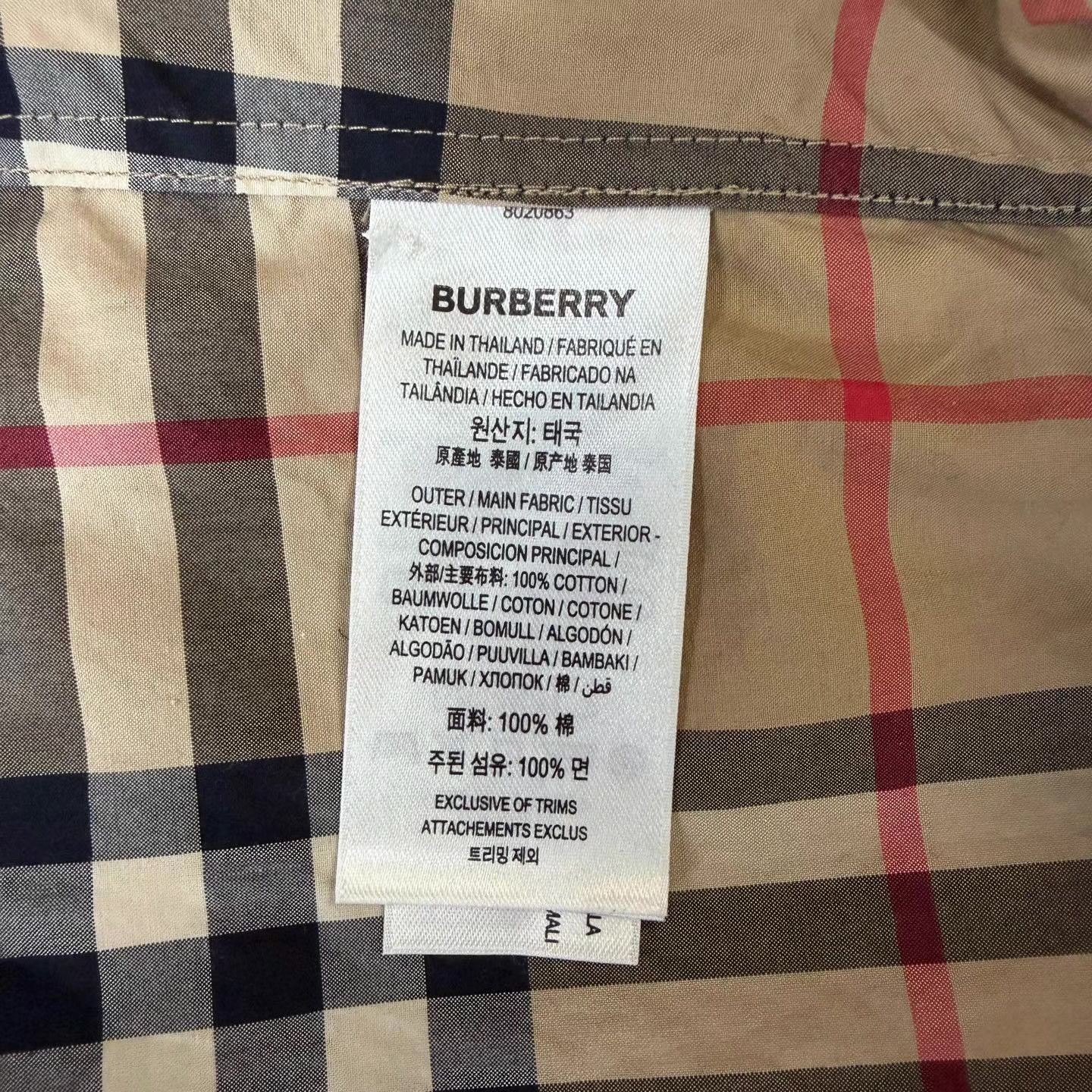 Burberry Burberry Khaki Plaid Shirt Q10 Size US L / EU 52-54 / 3 - 4 Thumbnail