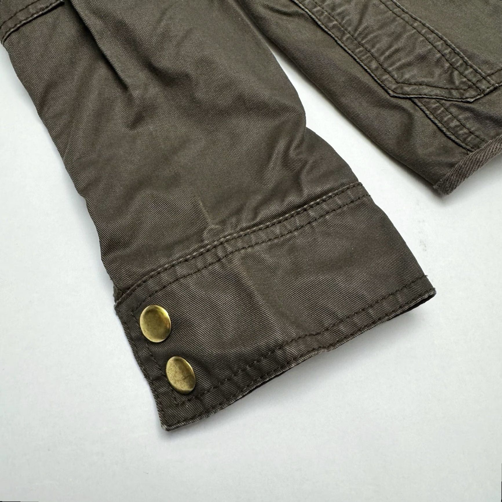J.Crew J.CREW Downtown Field Jacket Women's XS Cotton Moss Brown Waxed Canvas 19034 Buckskin Brown Jacket Womens XS Cotton Moss Brown Waxed Canvas 19034 Size XS / US 0-2 / IT 36-38 - 3 Thumbnail