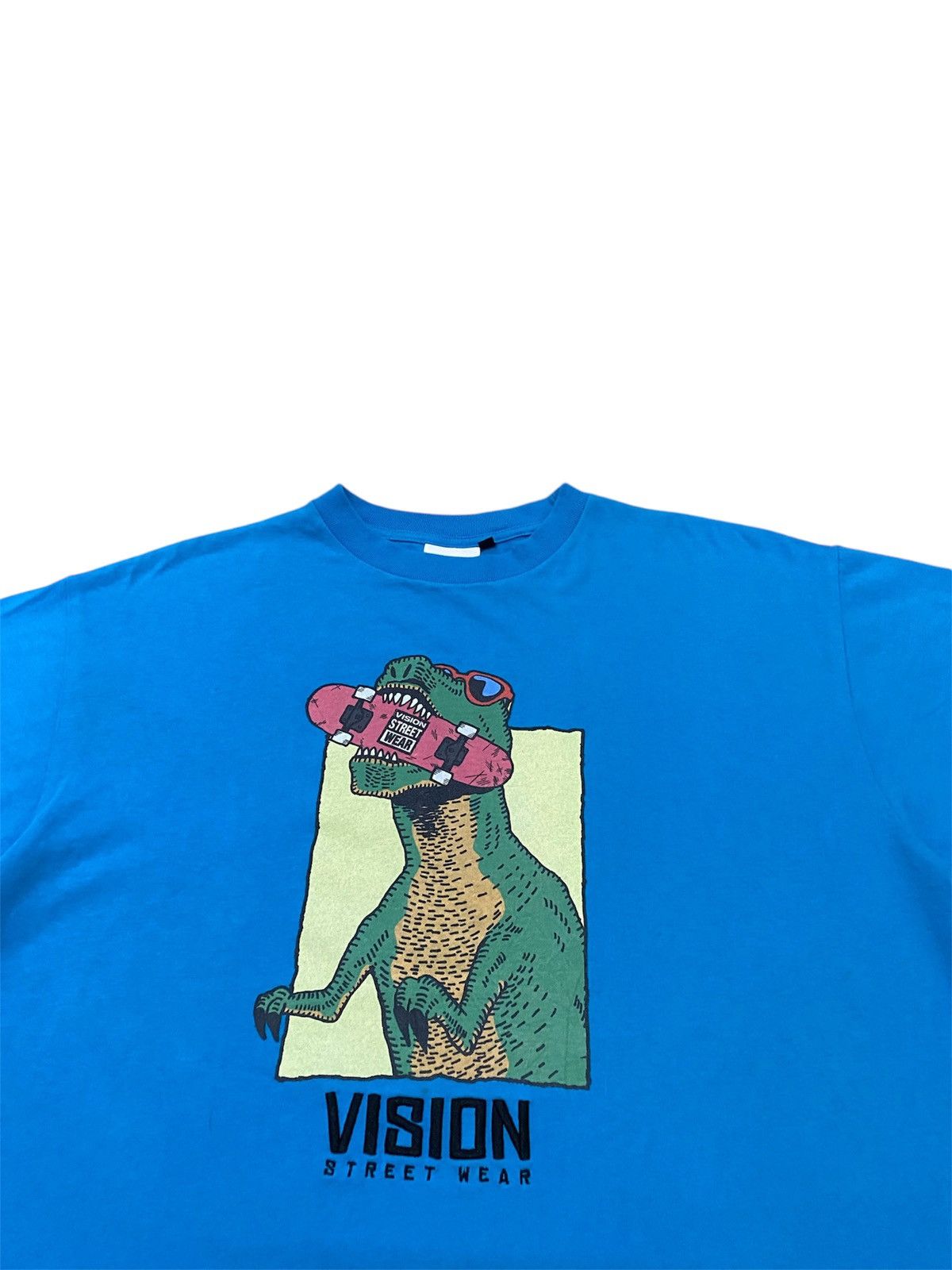 Hypebeast × Vision Streetwear Vintage Y2K Vision Streetwear T-REX Skate Graphic Tshirt Size US M / EU 48-50 / 2 - 4 Thumbnail