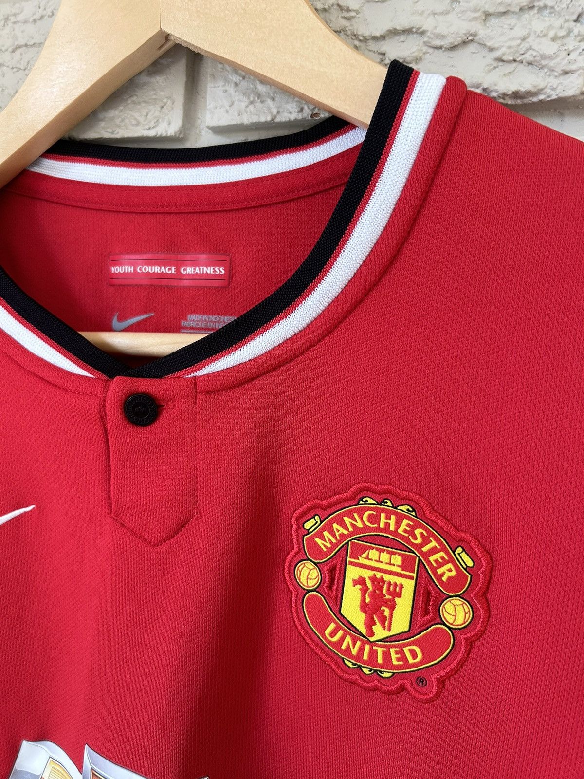 Nike × Vintage Nike Manchester United 2014 Soccer Jersey Size US S / EU 44-46 / 1 - 3 Thumbnail