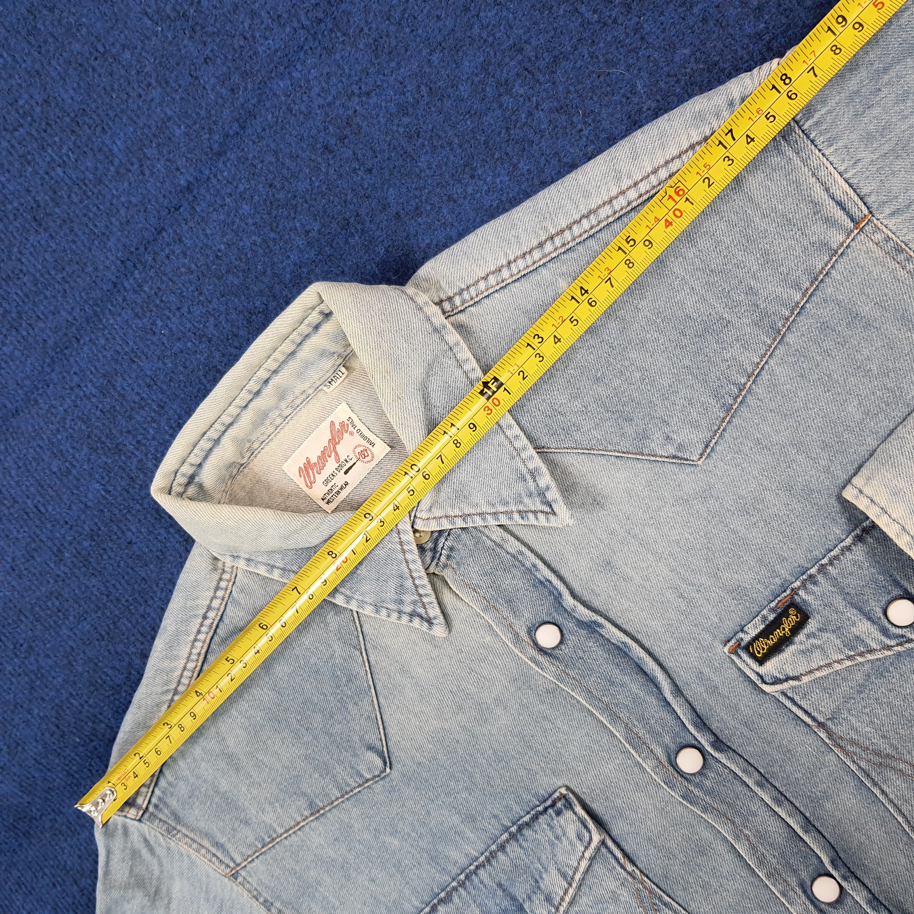 Wrangler Vintage Wrangler Denim West Style Button Up Shirt C299N54 Size US S / EU 44-46 / 1 - 9 Thumbnail