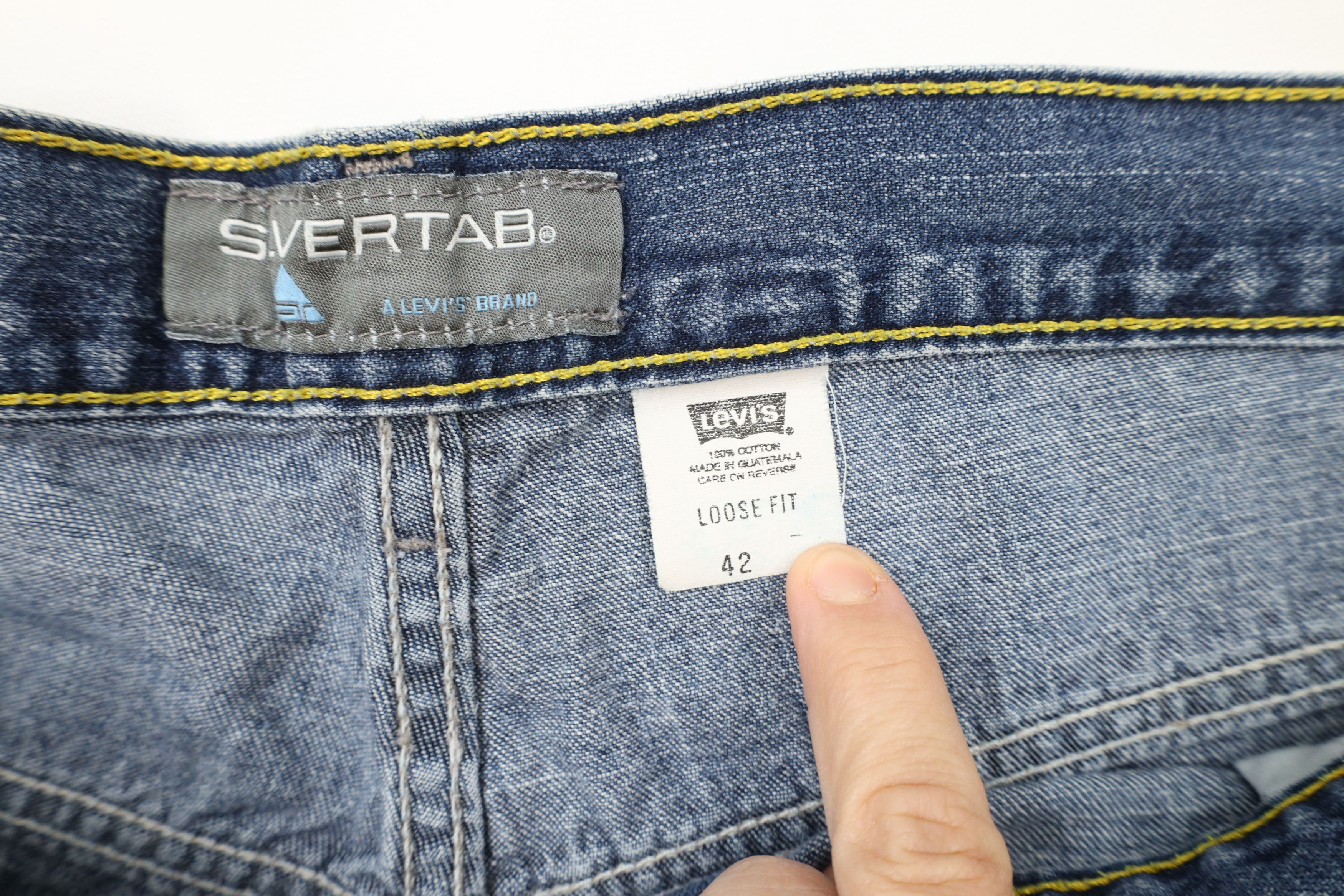 Levi's × Vintage Vintage Y2K 2002 Levis Silvertab Fit Denim Jean Shorts Jorts Size US 42 / EU 58 - 6 Thumbnail