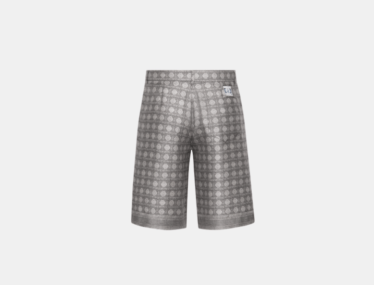 Dior o1w1db10525 013C12 Cannage Bermuda Short in Gray Size US 32 / EU 48 - 2 Thumbnail