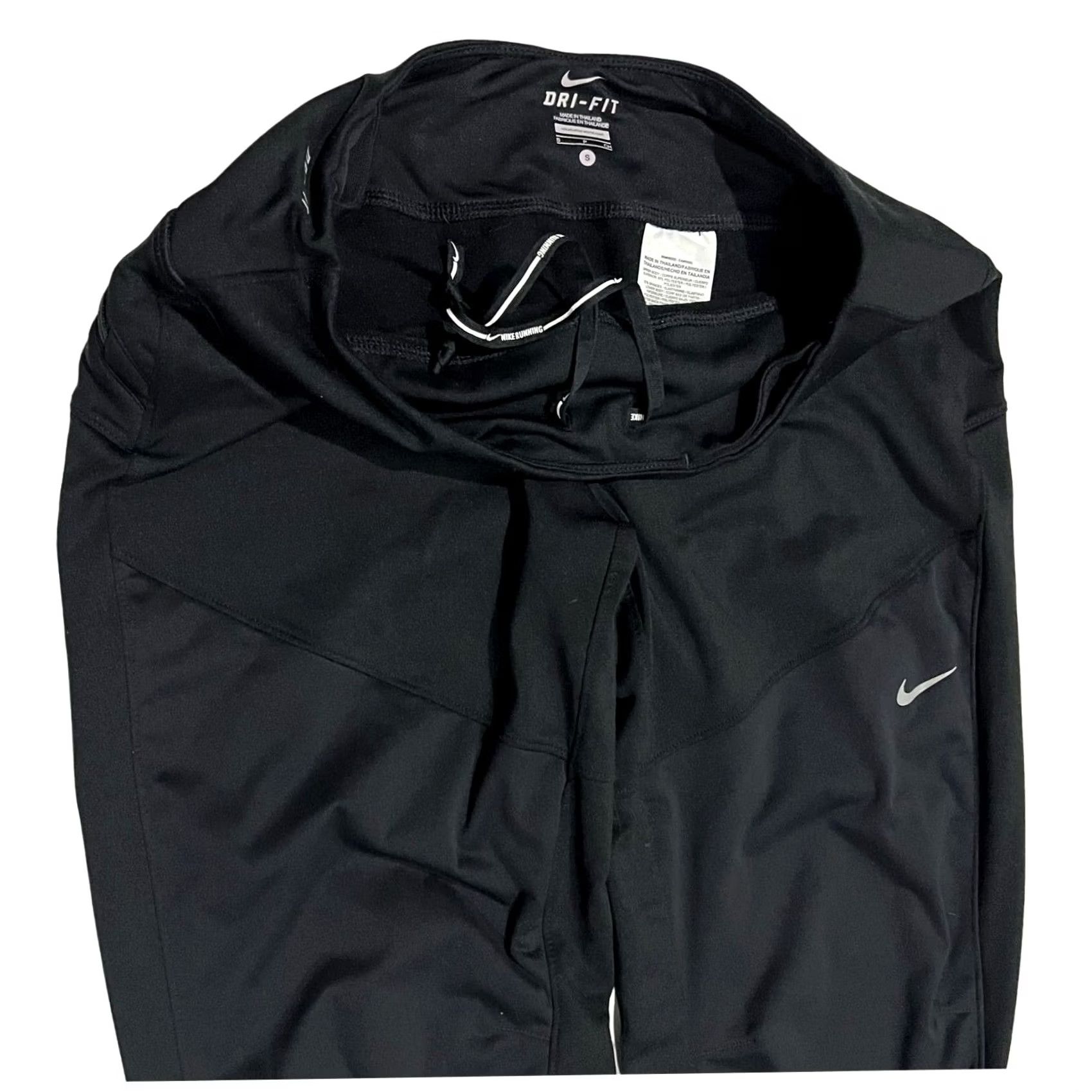 Nike Nike Womens Running Tights Pants Black Shield Dri-Fit Ankle Zipper Sz S Size 28" / US 6 / IT 42 - 3 Thumbnail