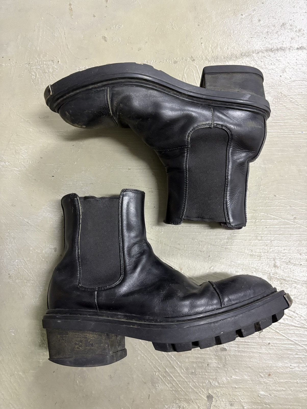Eytys Eytys Nikita Black Chelsea Platform Steel Boots Size US 8 / EU 41 - 3 Thumbnail