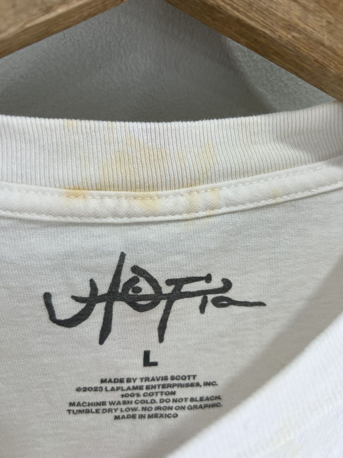Travis Scott Travis Scott Utopia Tee Shirt stained Size US L / EU 52-54 / 3 - 5 Thumbnail