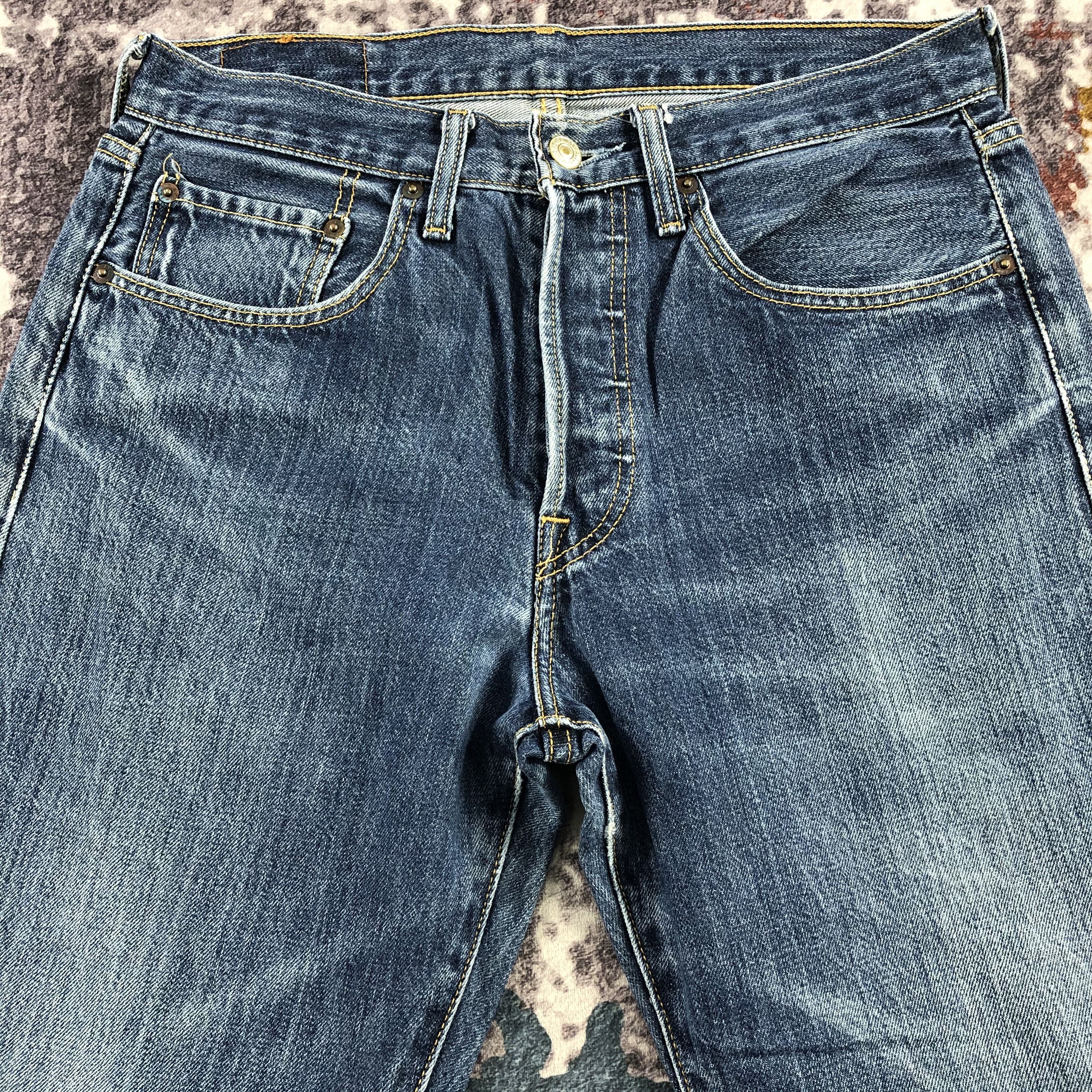 Levi's × Vintage 90s Vintage Blue Wash Levis 501 Jeans-JM2742 Size US 31 - 3 Thumbnail