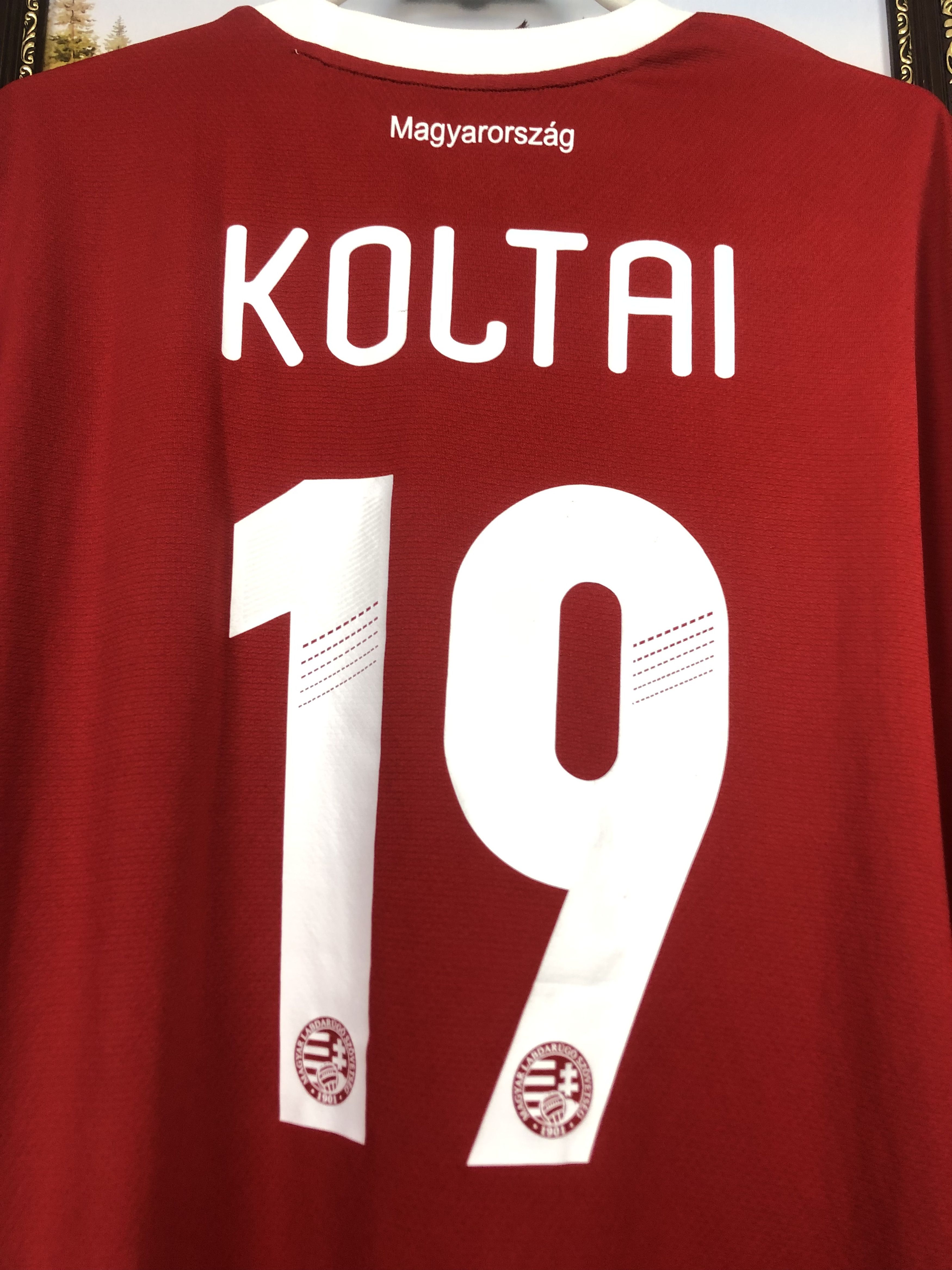 Adidas Hungary football shirt 2012 #19 Koltai Jersey New Rare Size US XL / EU 56 / 4 - 19 Thumbnail