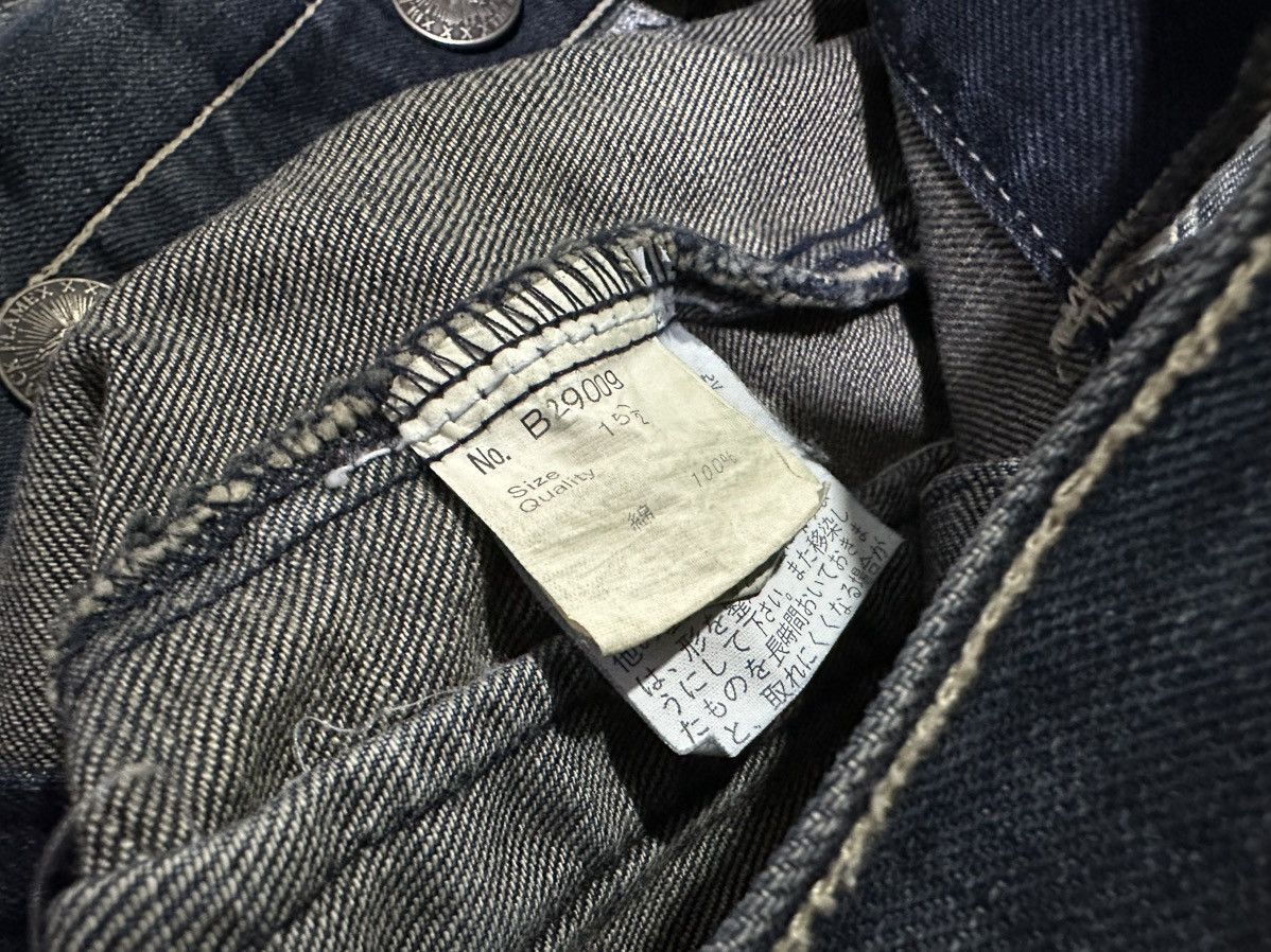 Japanese Brand 🔥Sick Y2K Black Flame Overalls Denim Size US 34 / EU 50 - 14 Thumbnail