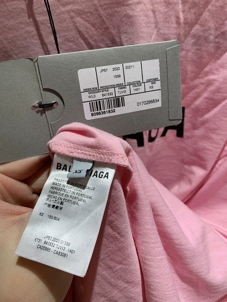 Balenciaga Balenciaga Pink Seven-Nation Language T-Shirt Size XS New Size US XS / EU 42 / 0 - 3 Thumbnail