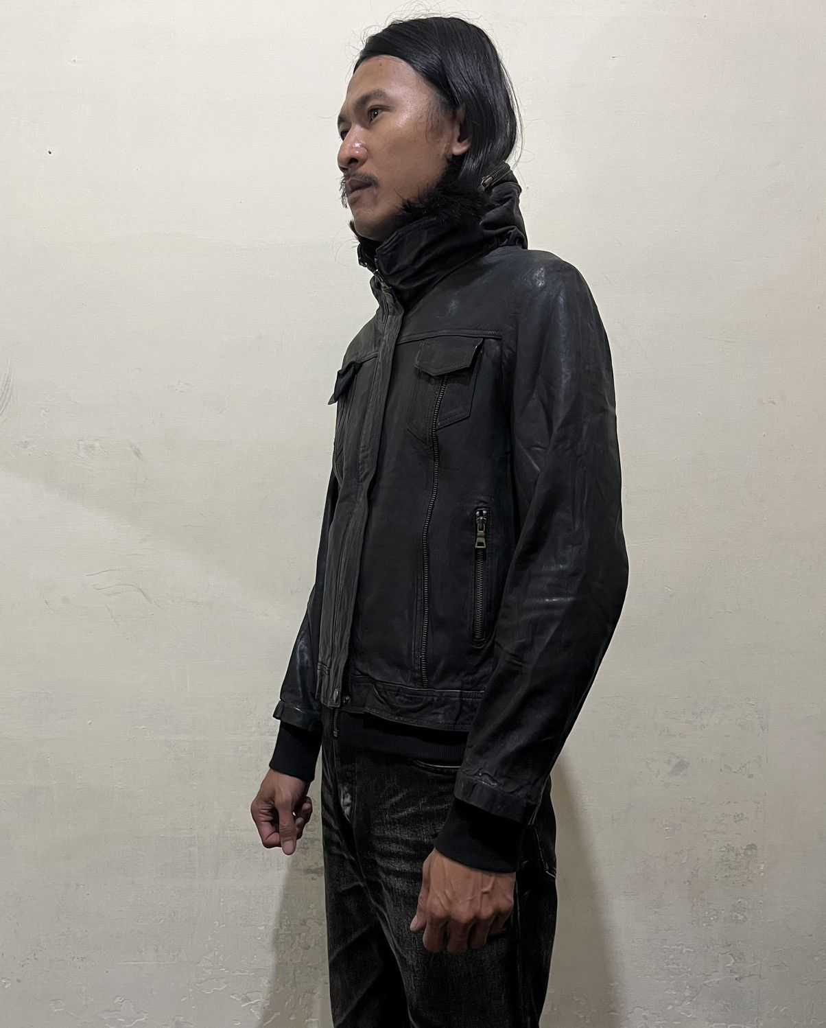 Other Unknown brand Bono leather jacket goa / L.G.B style Size US S / EU 44-46 / 1 - 21 Thumbnail